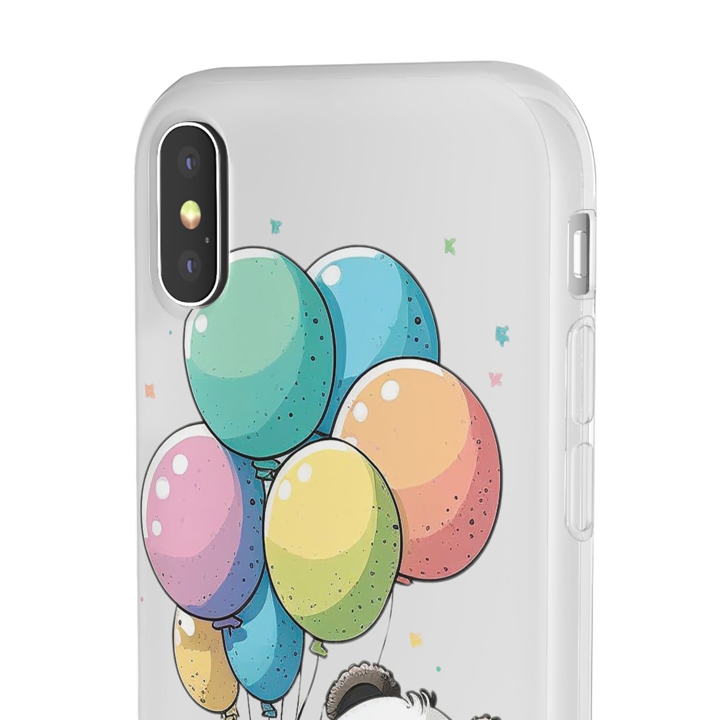 Cute Panda with Balloons flexi Smartphone Case - Add Some Adorable and Protective Style to Your Device