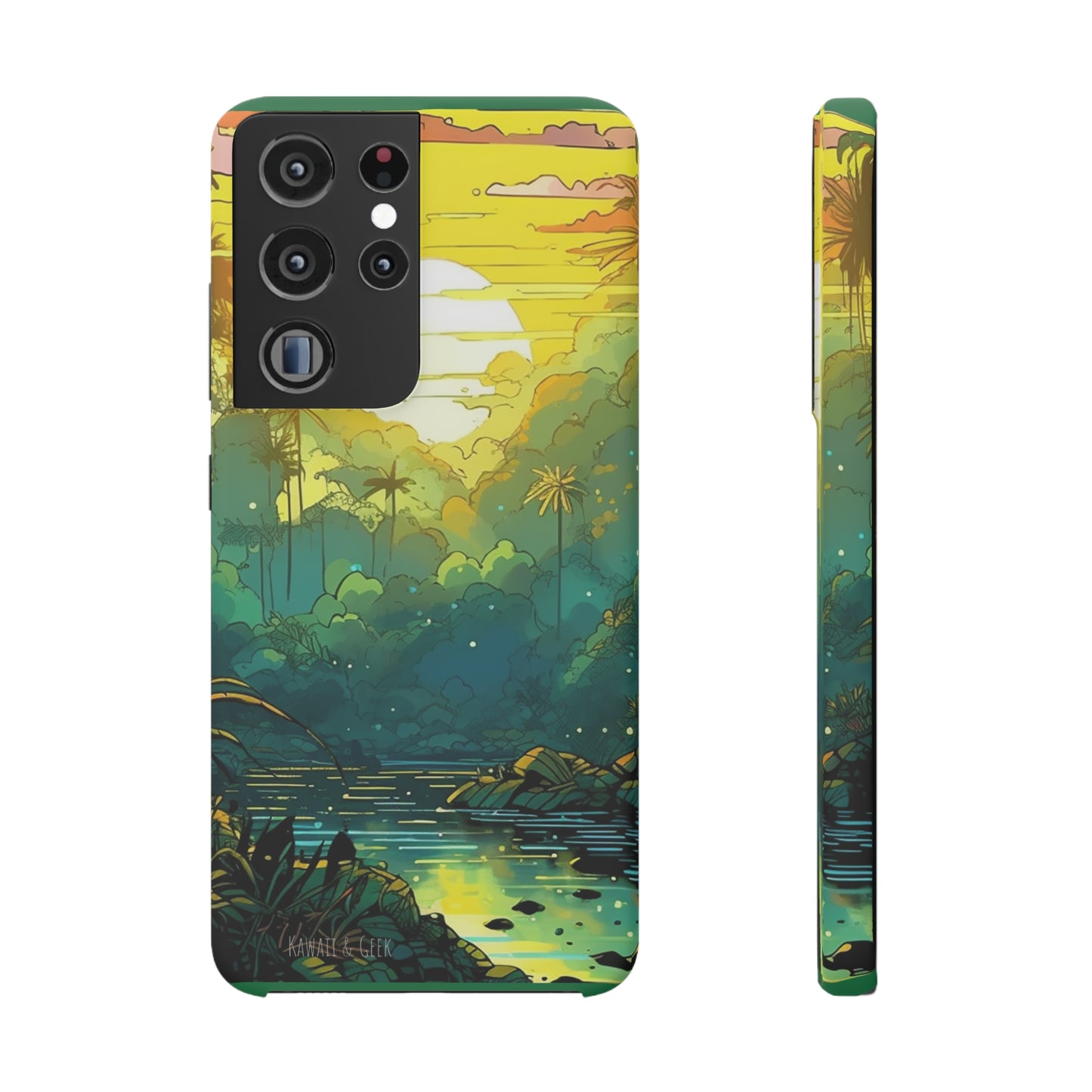 Rainforest at Sunset Phone Case - Capture the Serenity of Nature on Your Device