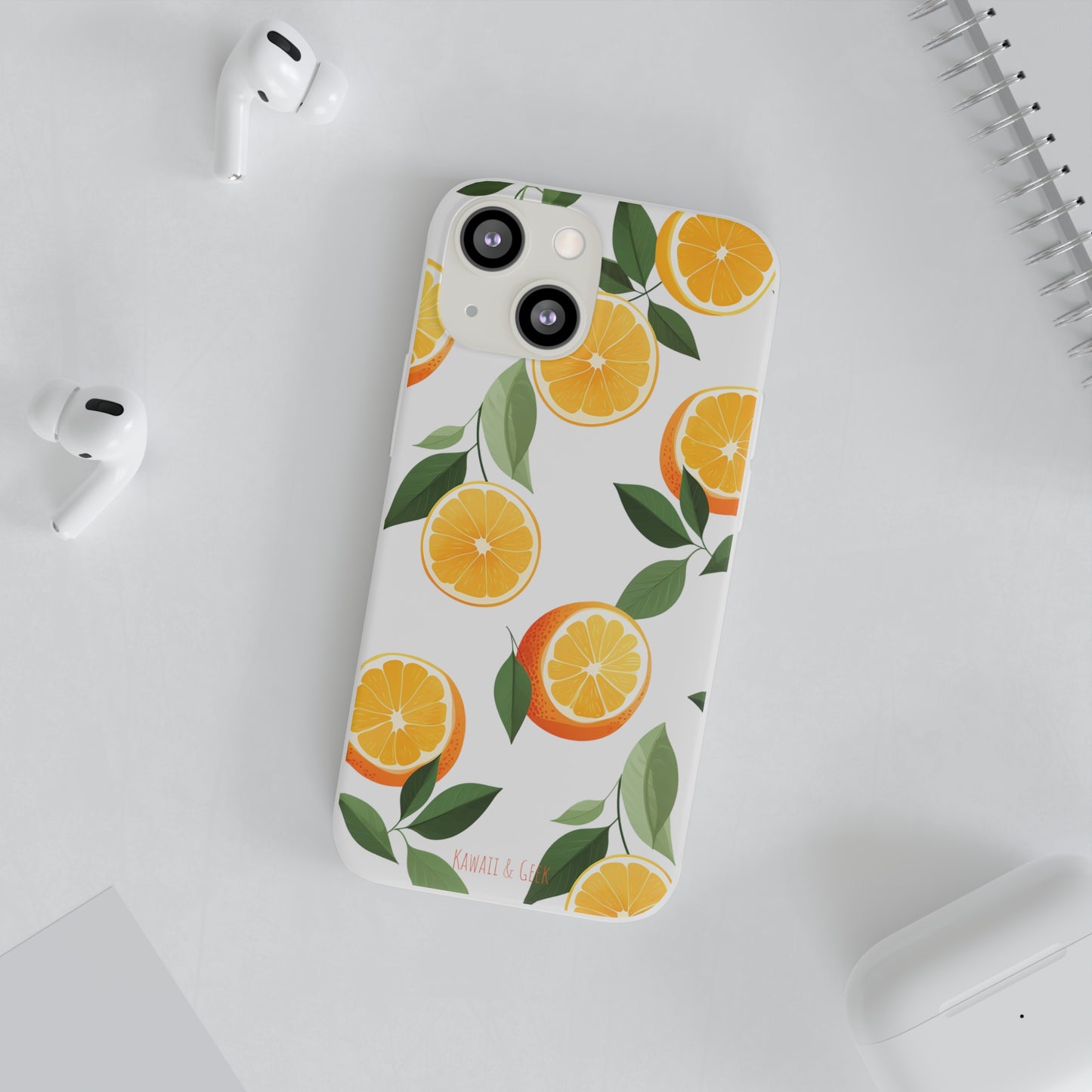 Zesty Orange Slices Transparent Flexi Phone Case