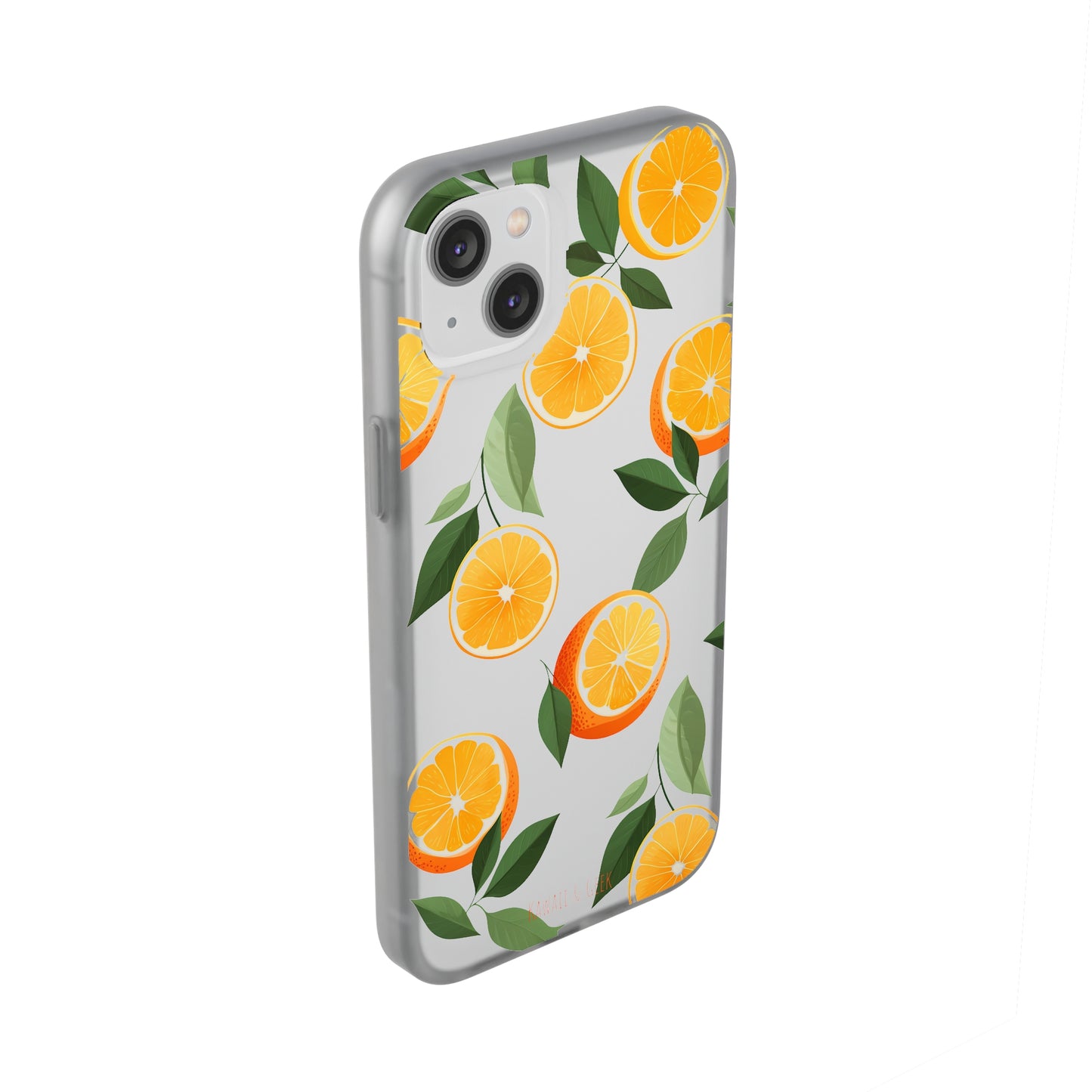 Zesty Orange Slices Transparent Flexi Phone Case