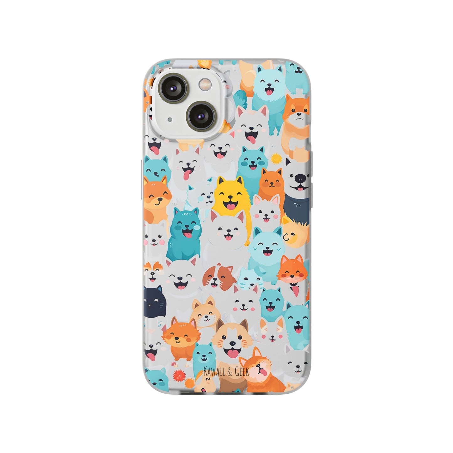 Cute Dogs Band Flexi Phone Case