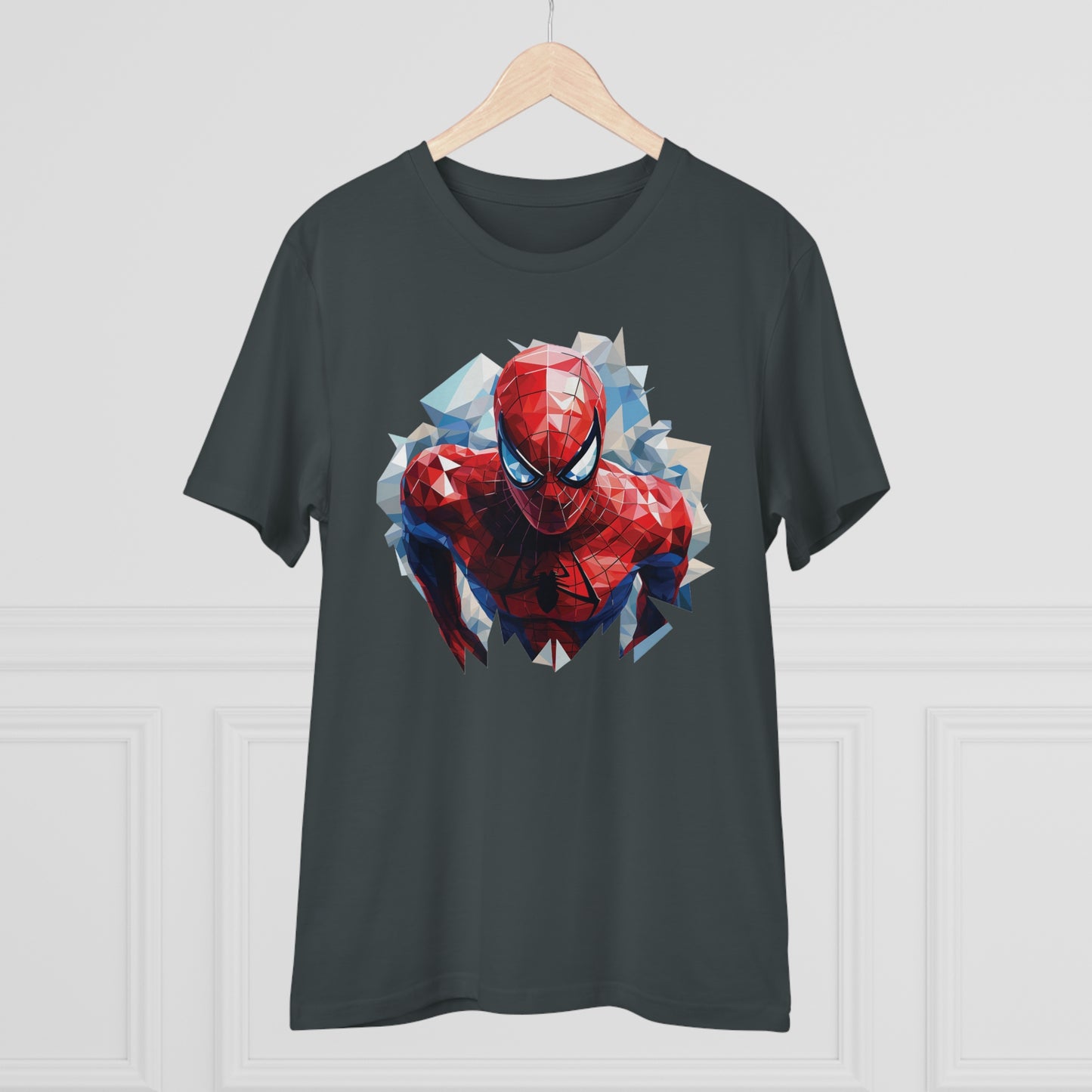 Spider-Man Polygonal Geometric T-Shirt - Swing into Stylish Adventure