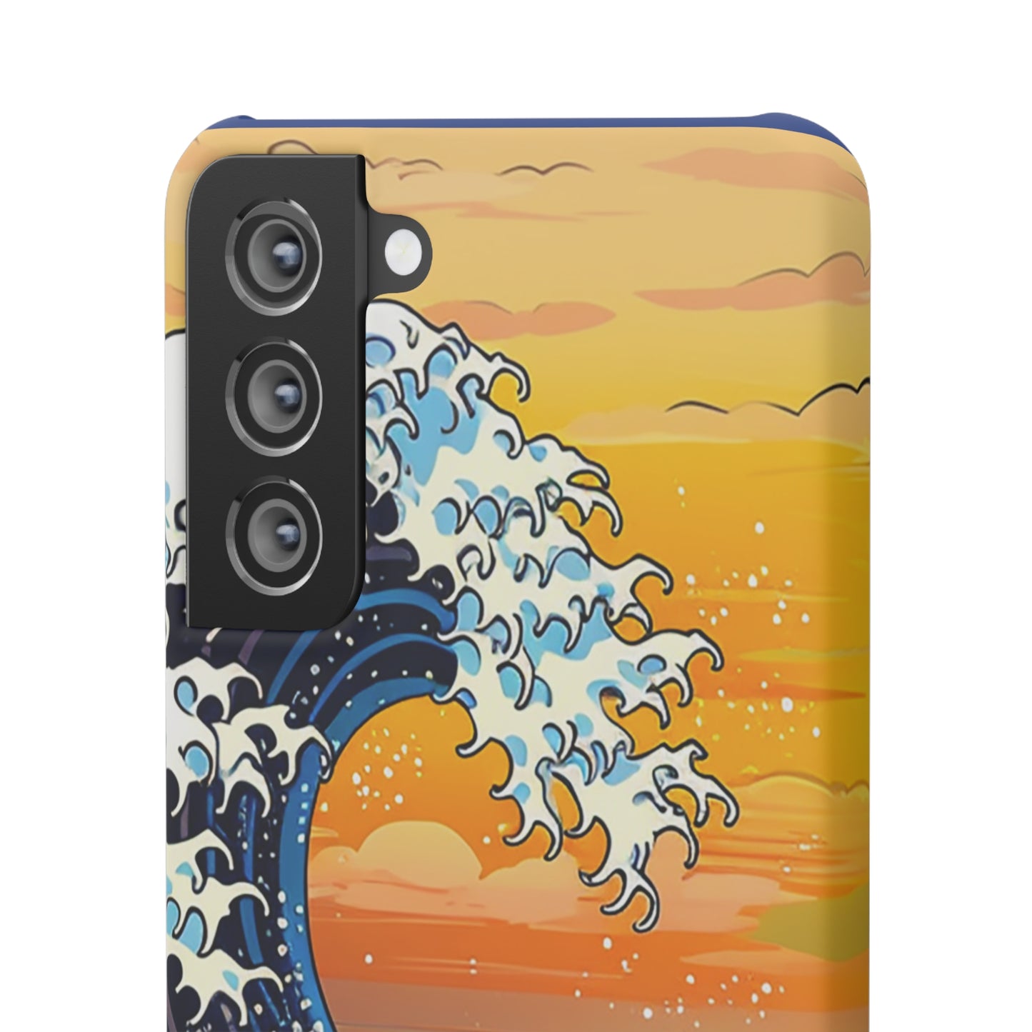 Sunset Big Wave Phone Case - Embrace the Majestic Hokusai Style in Your Hands