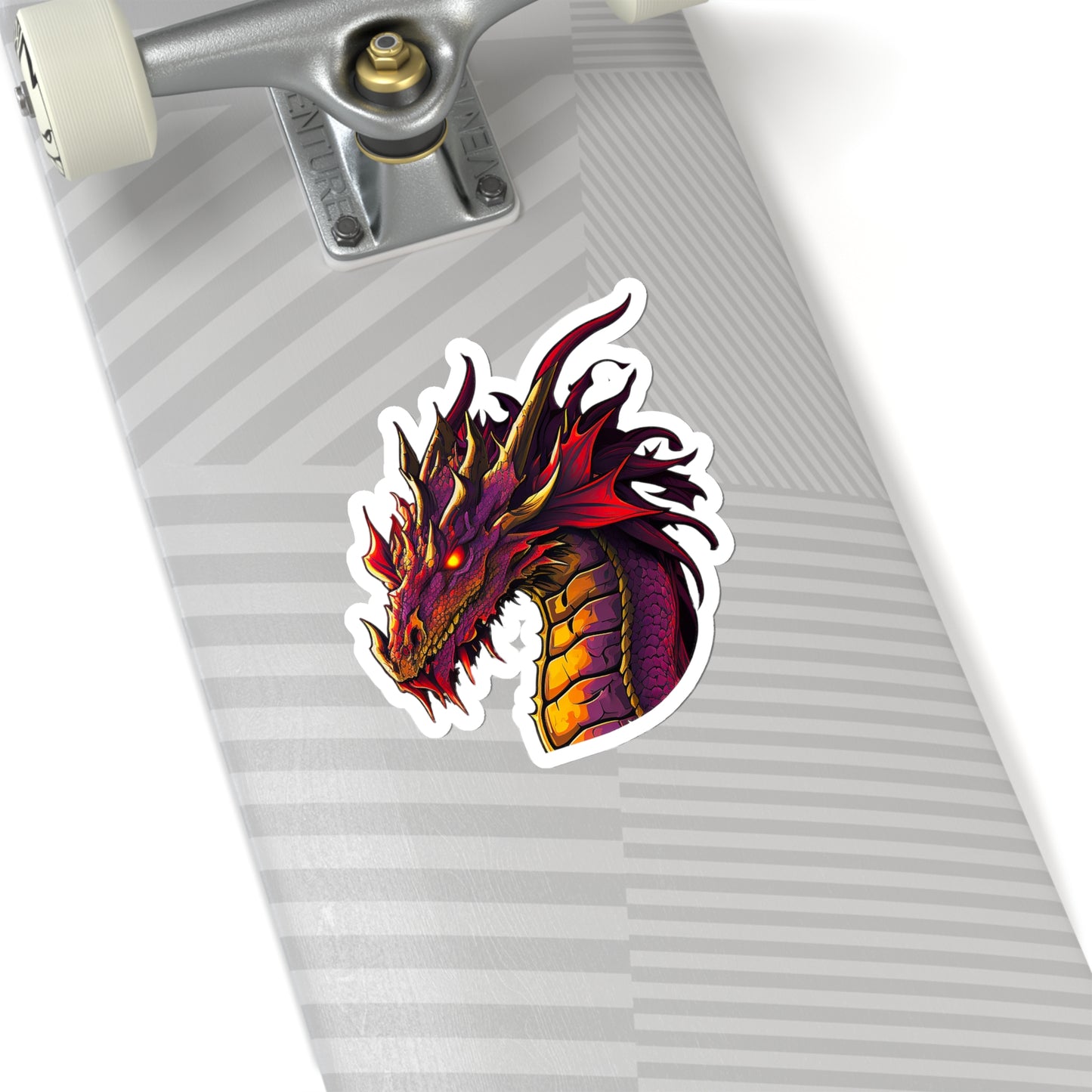 Mighty Red Dragon Sticker - Add Some Mythical and Powerful Style to Your Tech