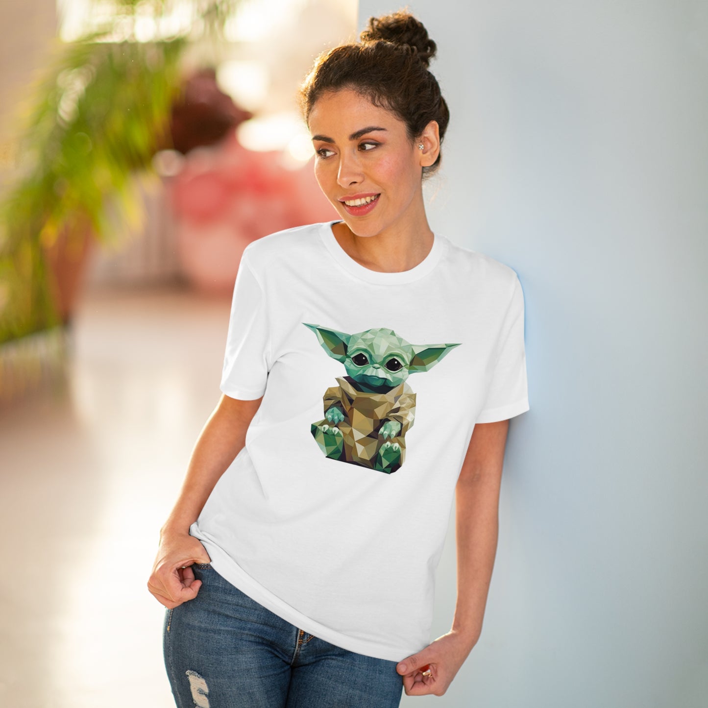 Baby Yoda Grogu Polygonal T-Shirt - Embrace Adorable Force - Star Wars