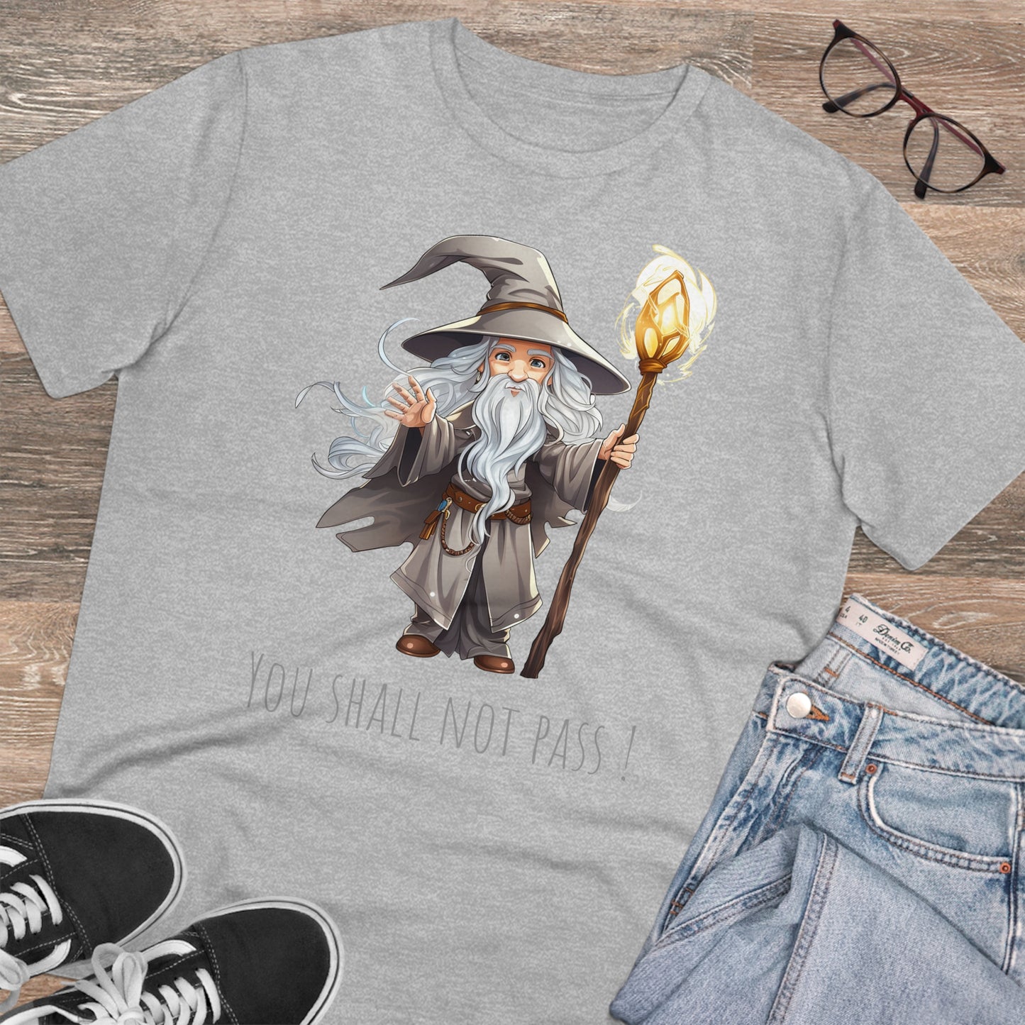 Gandalf T-Shirt for Lord of the Rings Fans in eco-fashion way