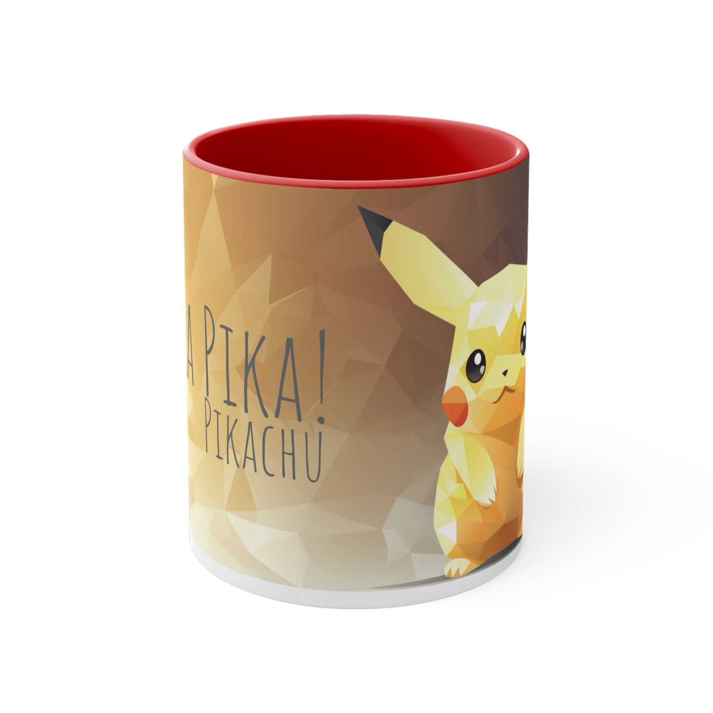 Pikachu Geometric Bicolor Mug - Unleash the Power of 'Pika Pika!'"