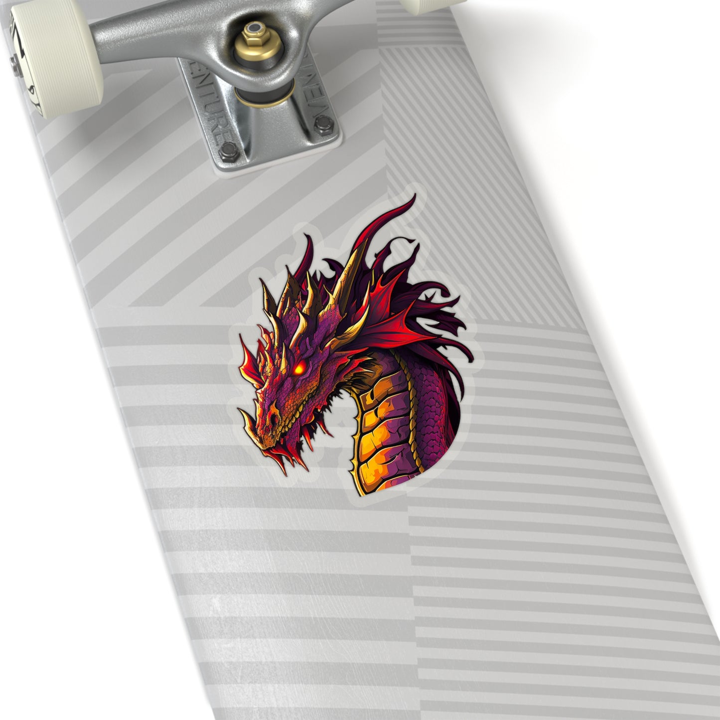 Mighty Red Dragon Sticker - Add Some Mythical and Powerful Style to Your Tech