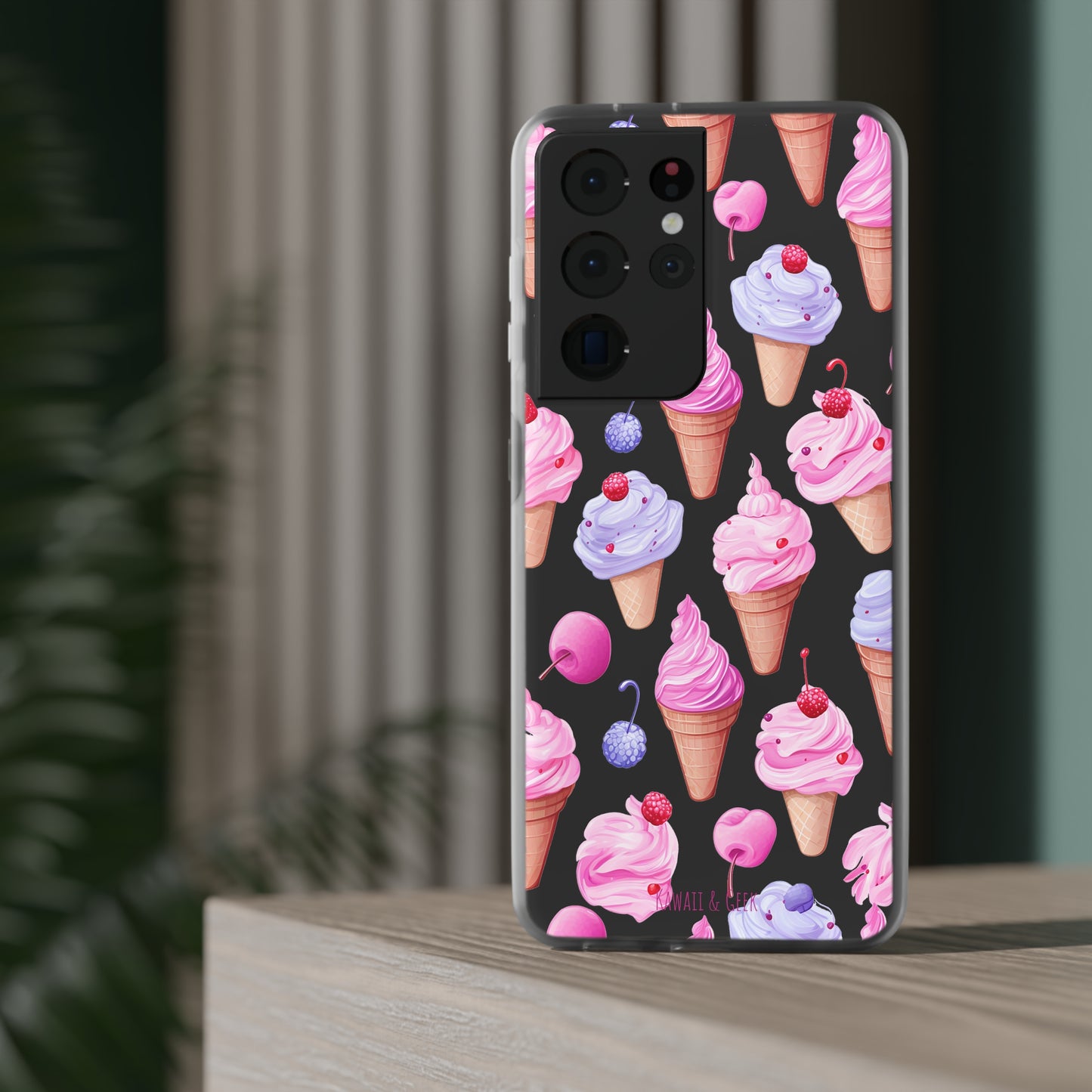 Vibrant Ice Cream Delight Flexi-Case for Phones