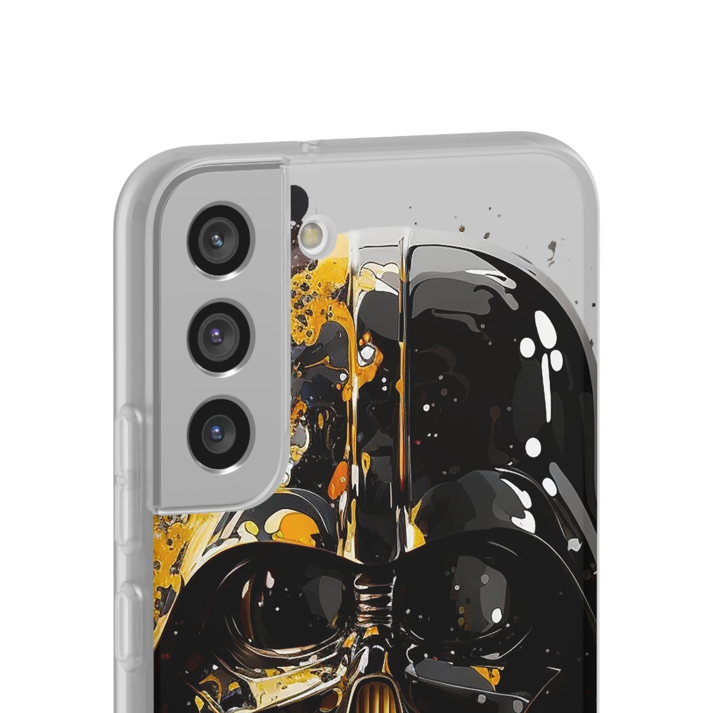 Darth Vader Gold and Black flexi phone Case - Protect Your Phone with Galactic and Artistic Style