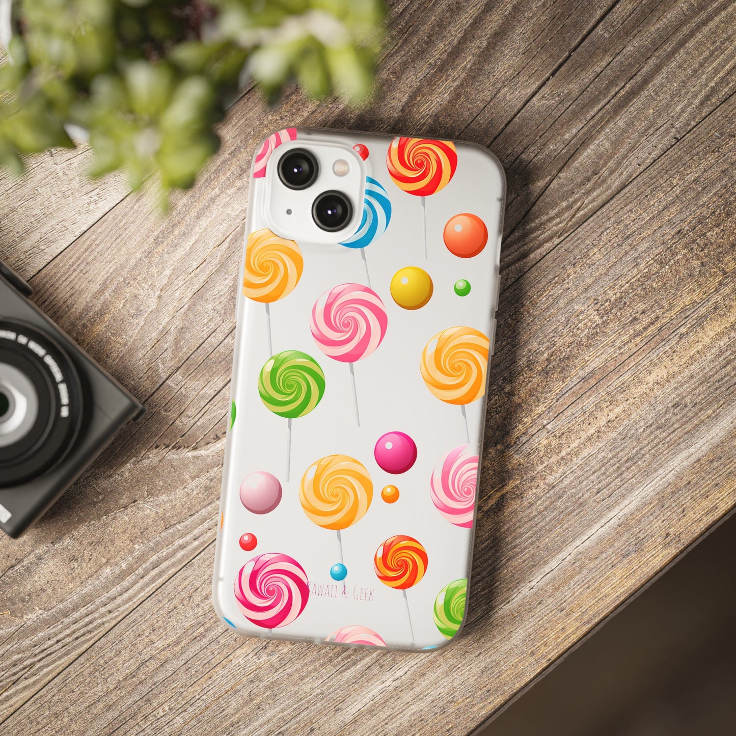 Vibrant Lollypop Array - Flexi Transparent Phone Case