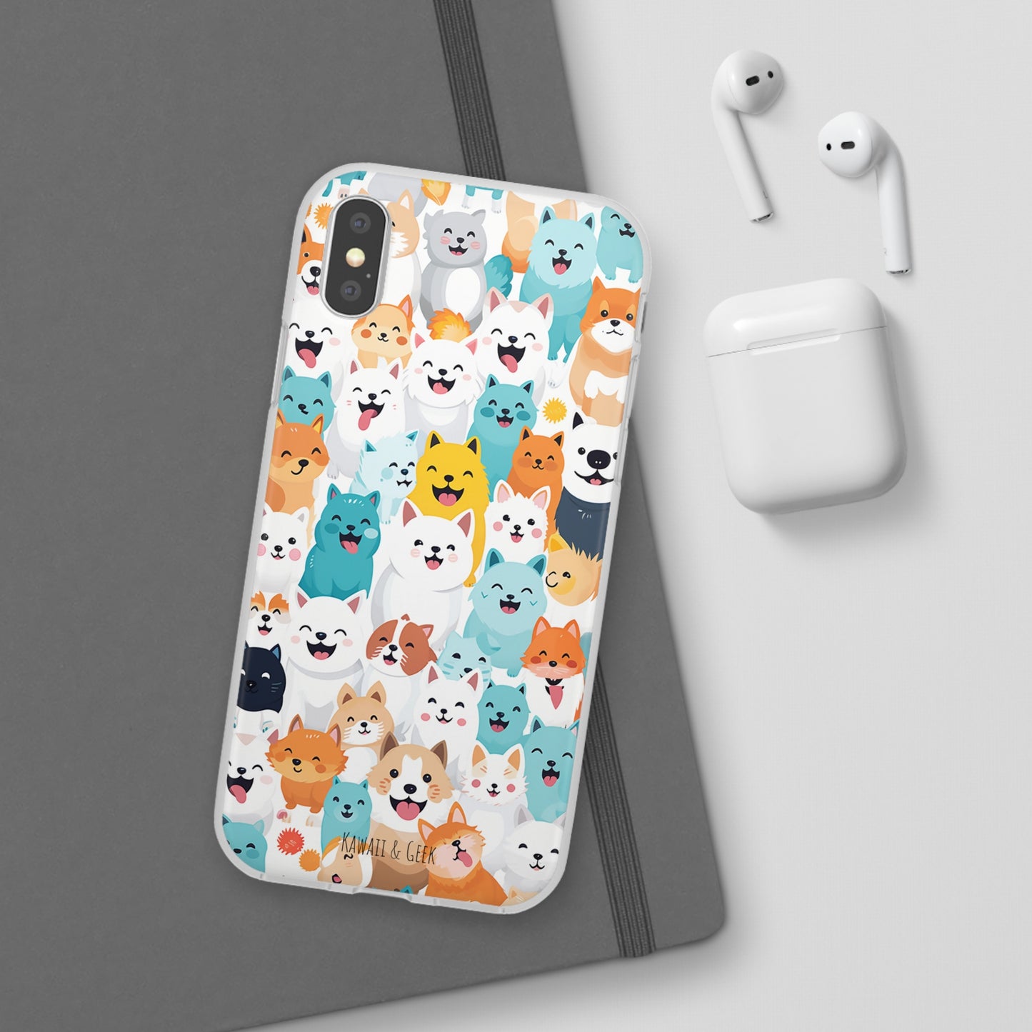 Cute Dogs Band Flexi Phone Case