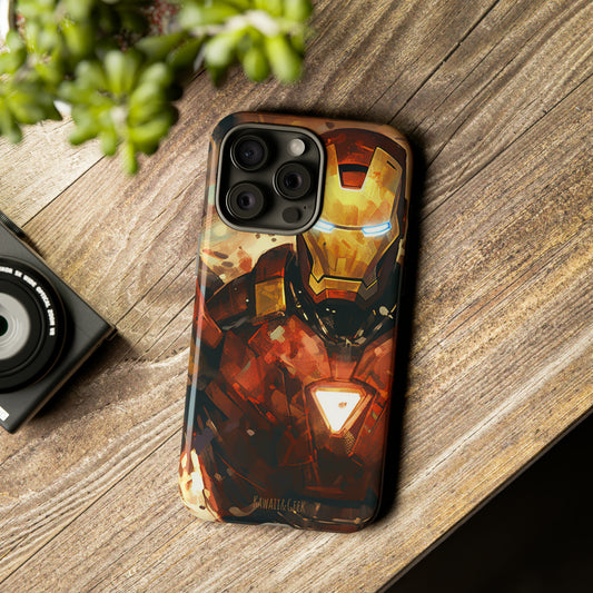 Iron Man Painting Tough Phone Case - Add Some Bold and Unique Style to Your Tech