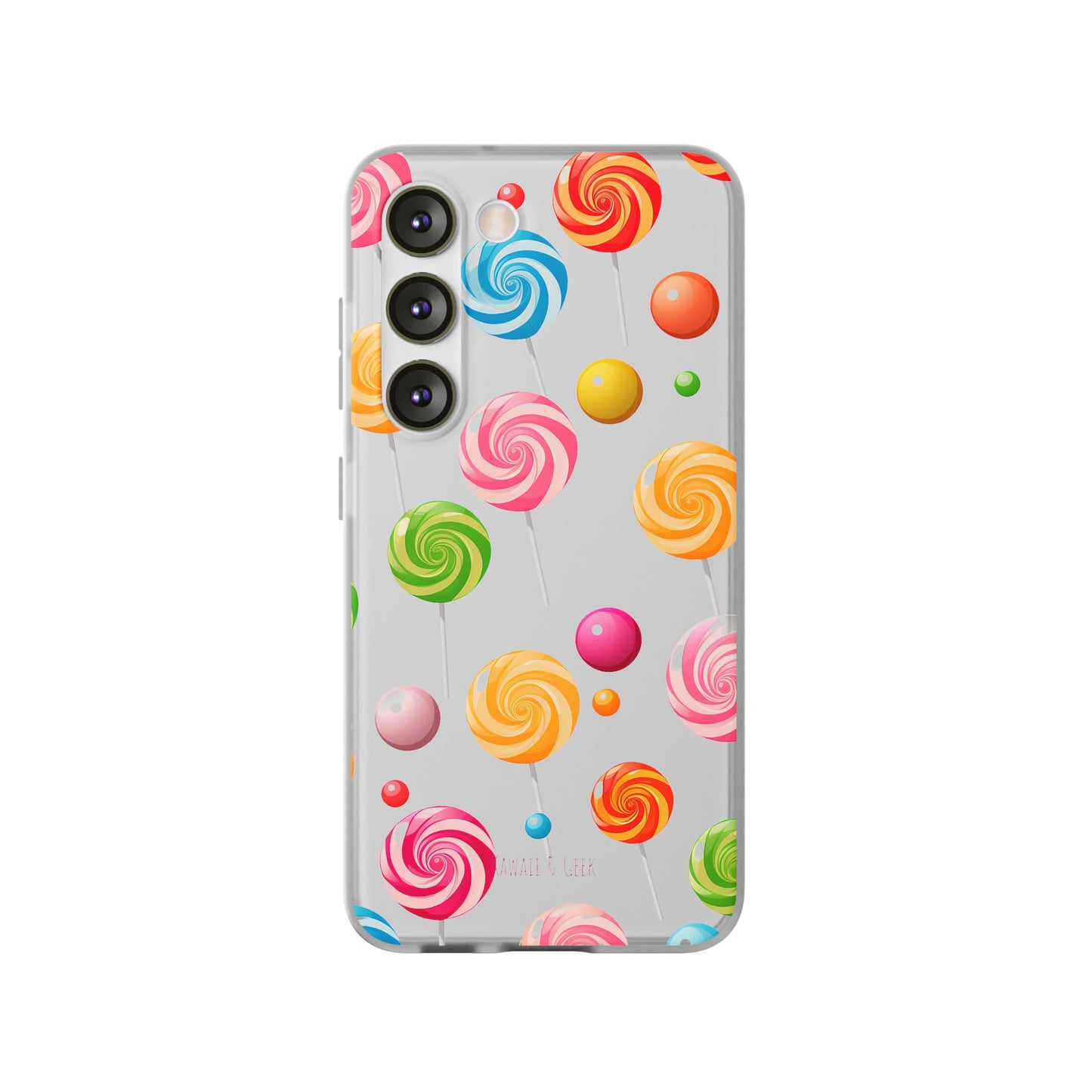 Vibrant Lollypop Array - Flexi Transparent Phone Case