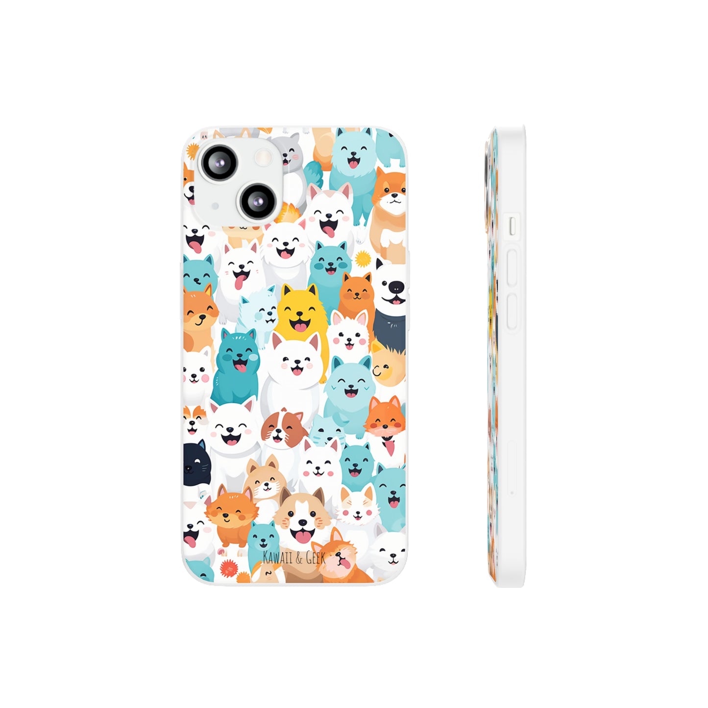 Cute Dogs Band Flexi Phone Case