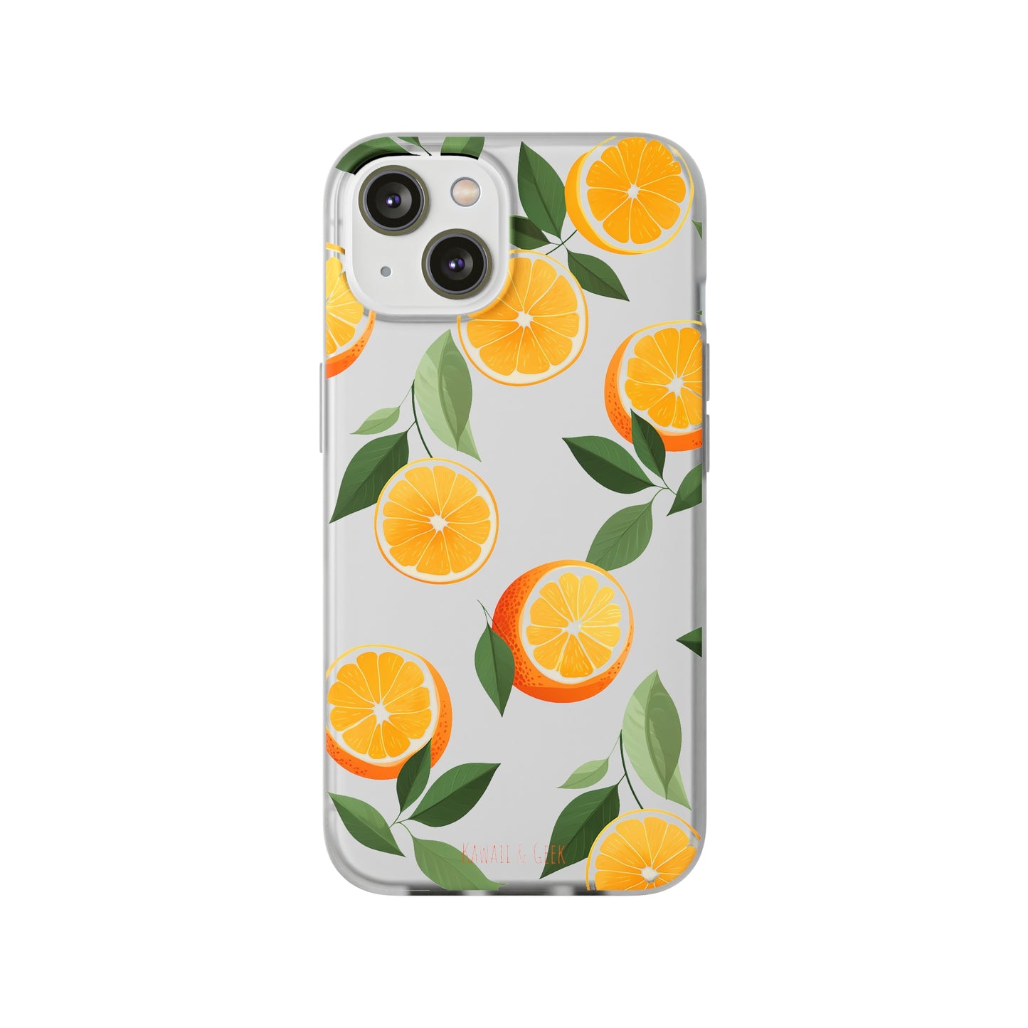 Zesty Orange Slices Transparent Flexi Phone Case