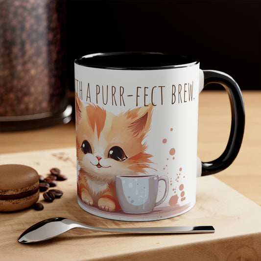 Cute Kitty Coffee Mug: Start Your Day with a Purr-fect Brew