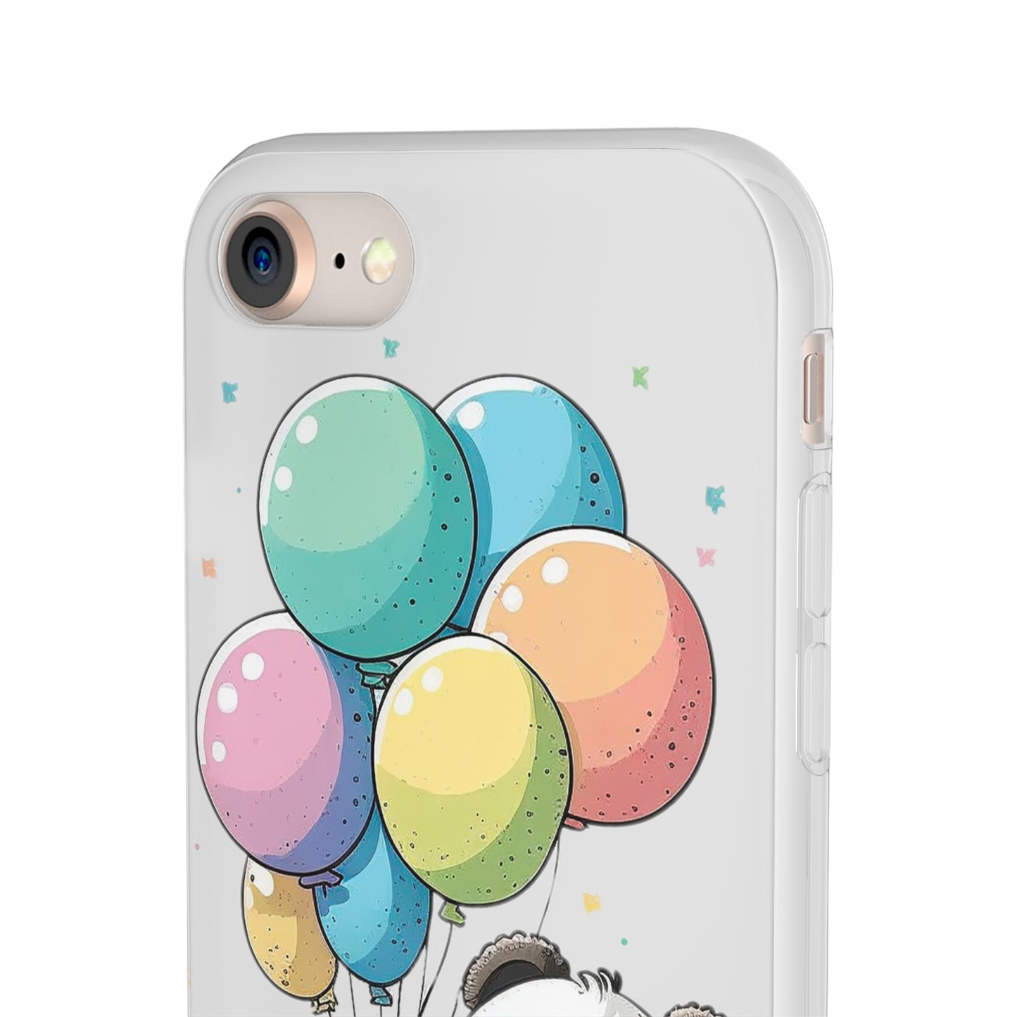 Cute Panda with Balloons flexi Smartphone Case - Add Some Adorable and Protective Style to Your Device