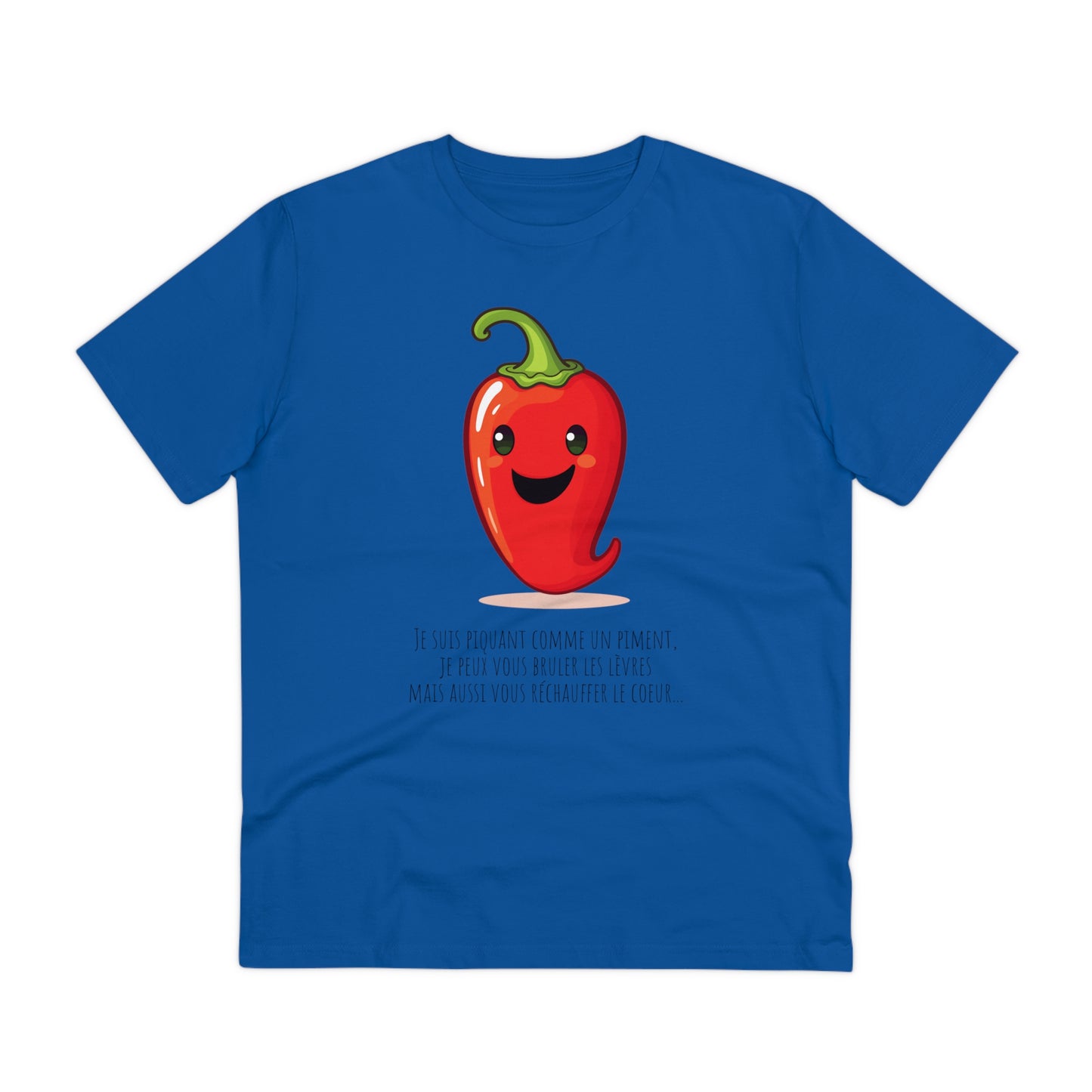 Cute and Smiling Red Hot Pepper Eco-Friendly T-Shirt - FRENCH