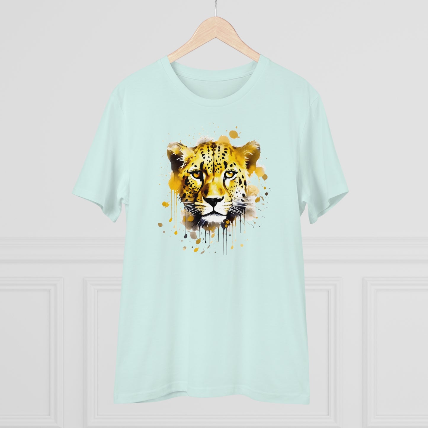 Cheetah T-Shirt in Watercolor Style - Unisex and Eco-Friendly - Embrace Wildlife with Style and Sustainability