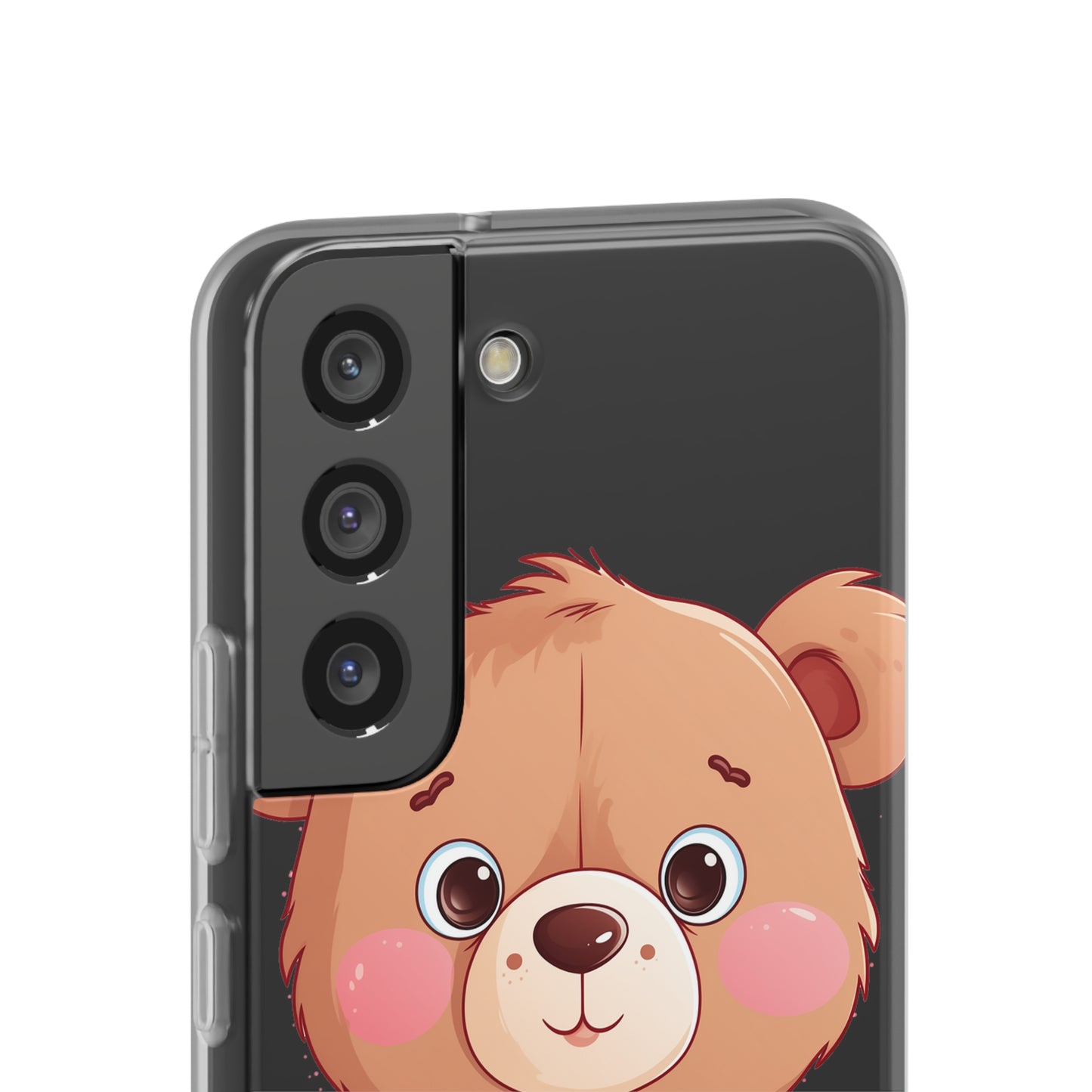 Teddy Bear Heart Phone Case - Flexi & Semi-Transparent - Valentine's Day