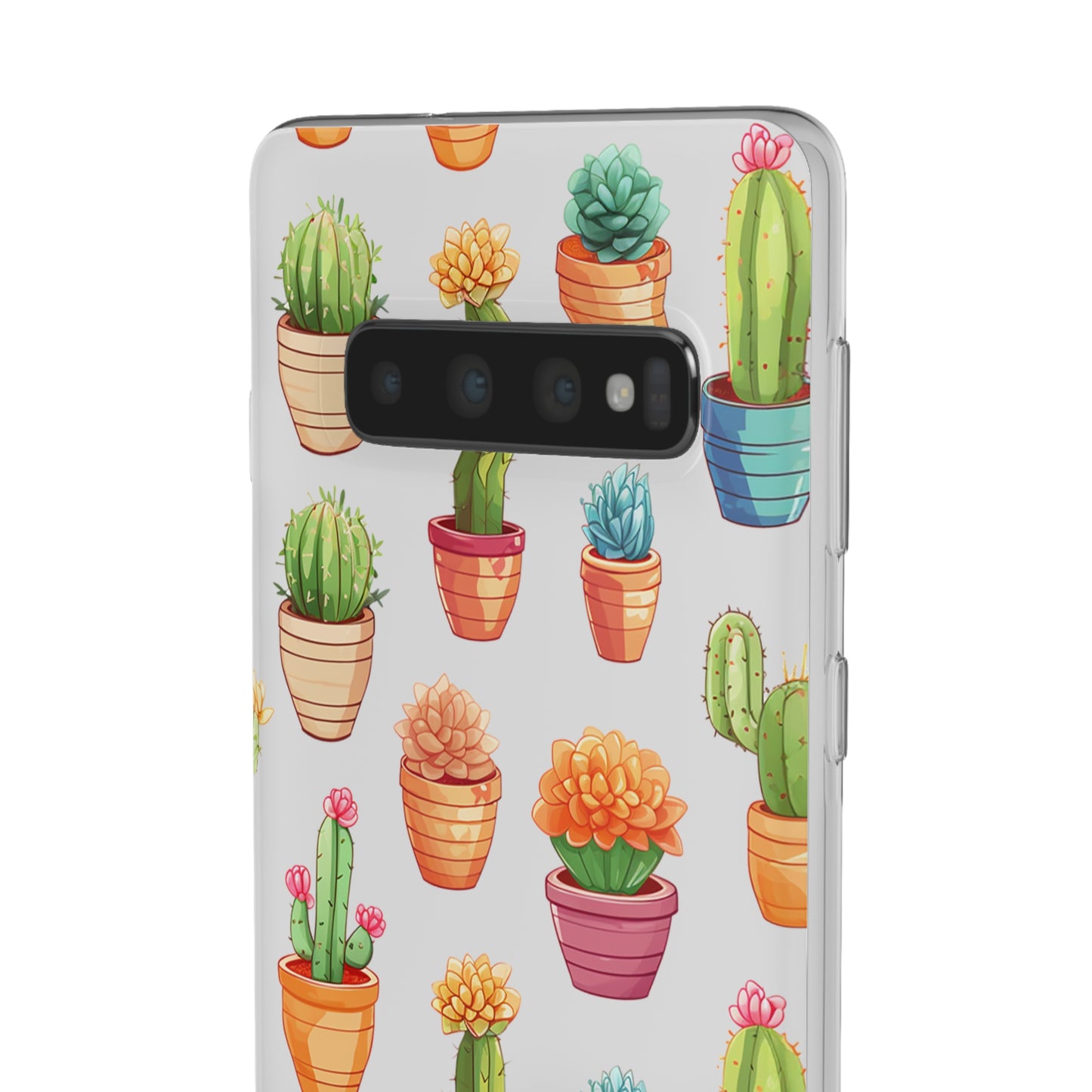 Charming Cactus Flexi and semi Transparent Phone Case