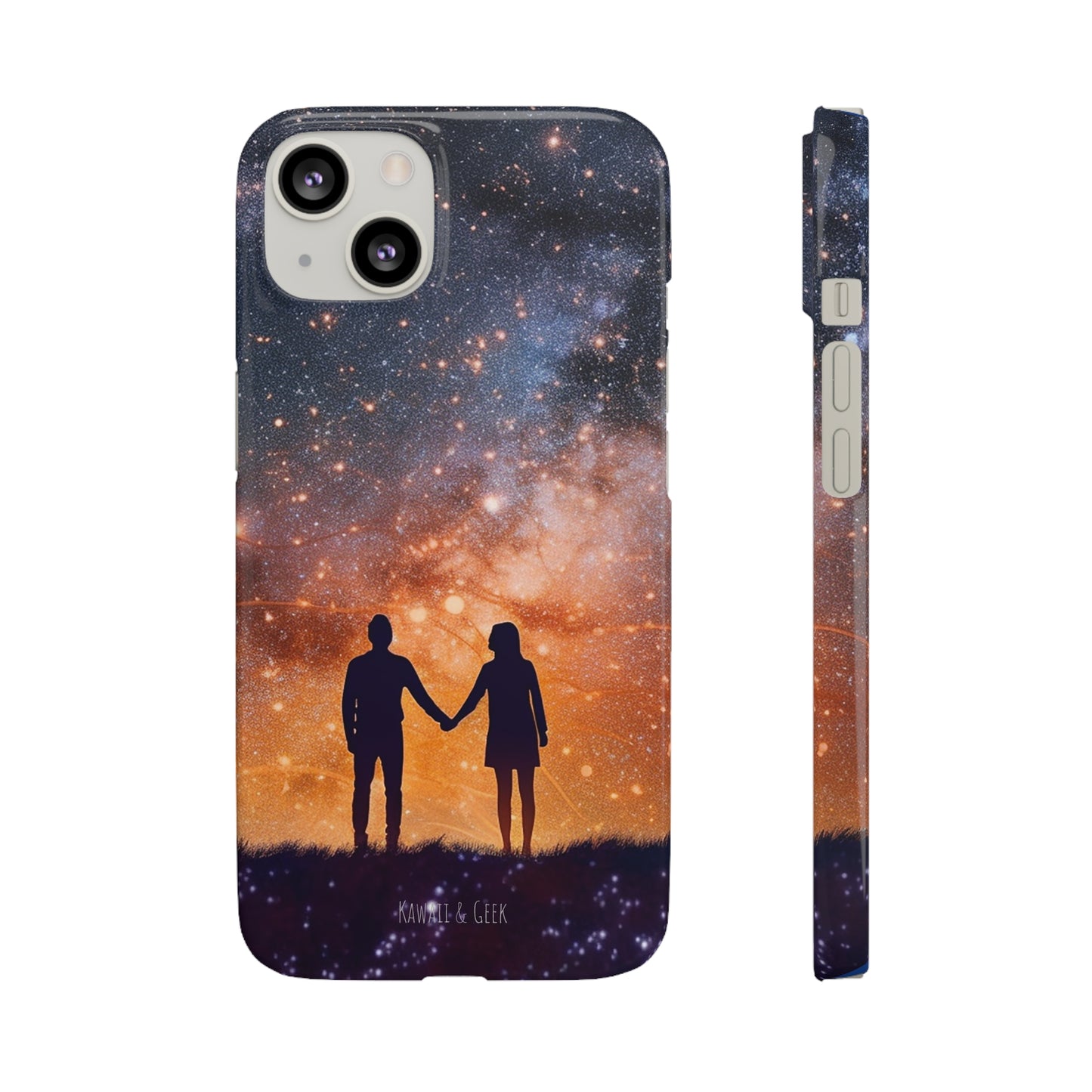 Starry Night Lovers Phone Case - Embrace the Beauty of the Night Sky