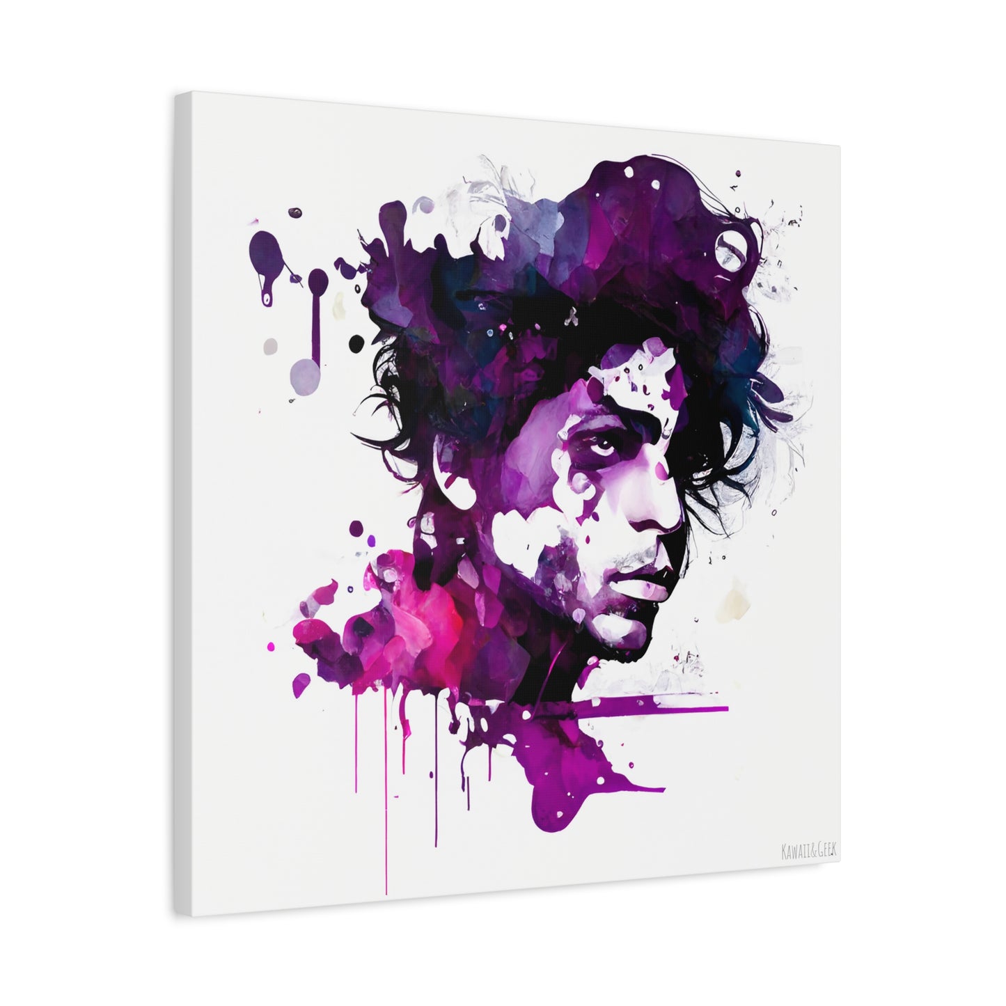 Prince in Purple Rain Watercolor Style Canva - Add Some Artistic and Musical Style to Your Walls