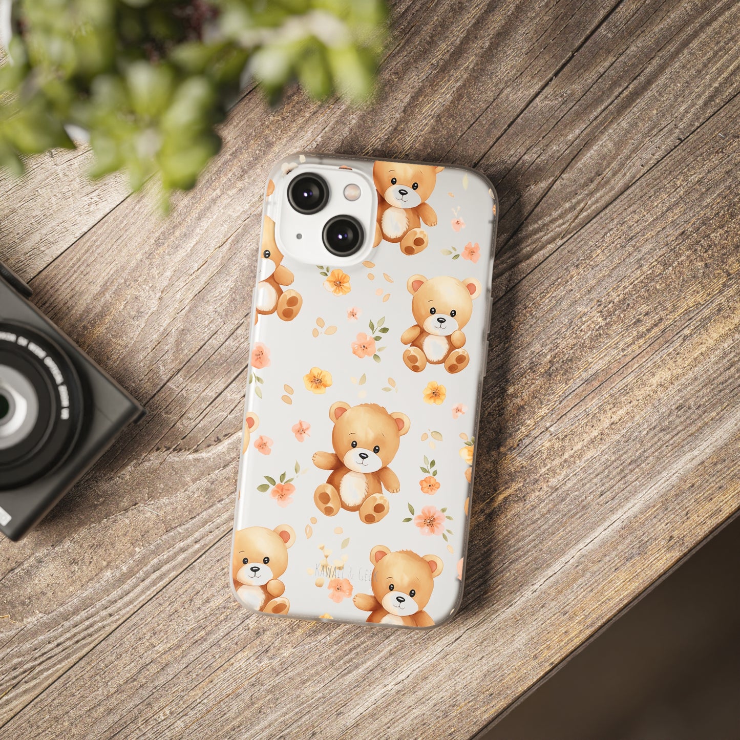 Teddy Delight: Flexi and semi-Transparent Phone Case