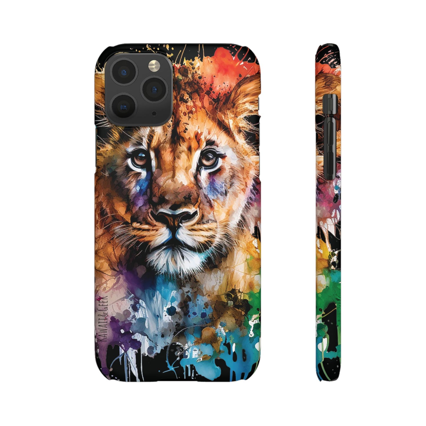 Phone Case Watercolor Lion Cub