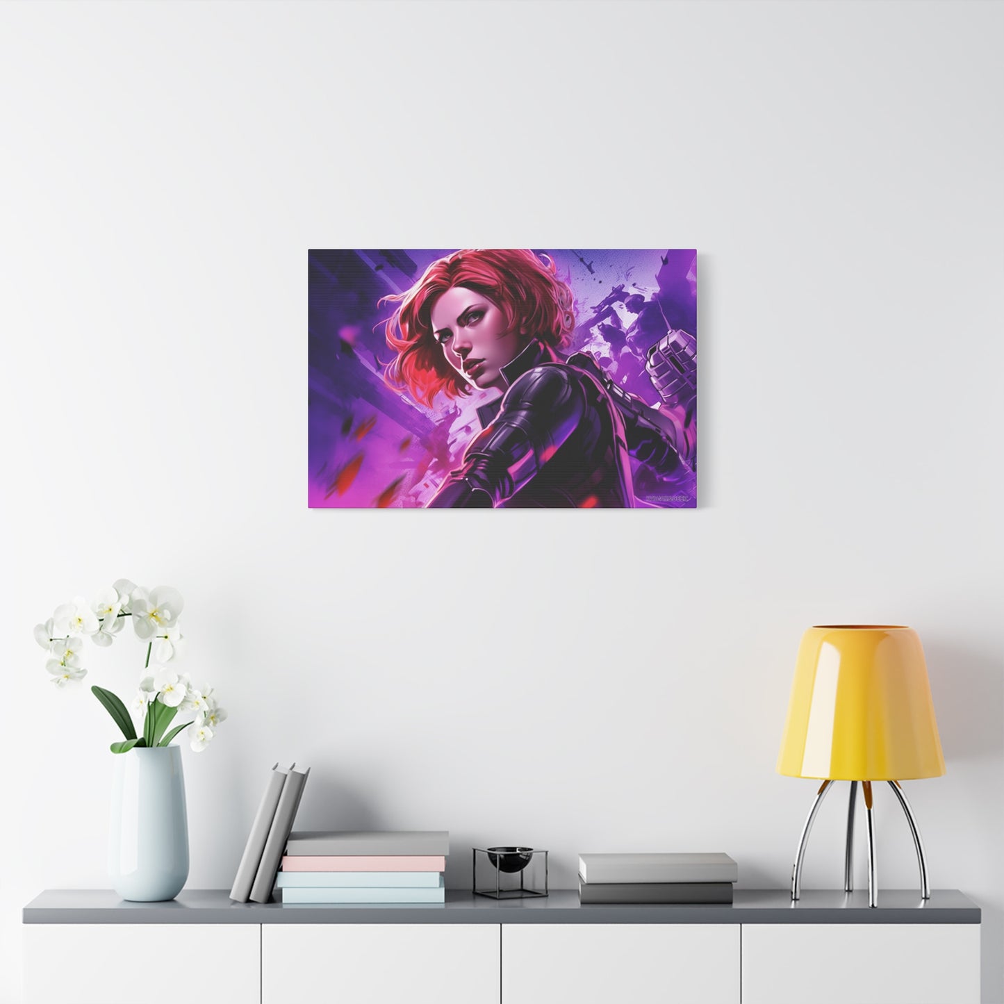 Black Widow Canvas - Embrace the Fierce Elegance of a Marvel Icon - Avengers