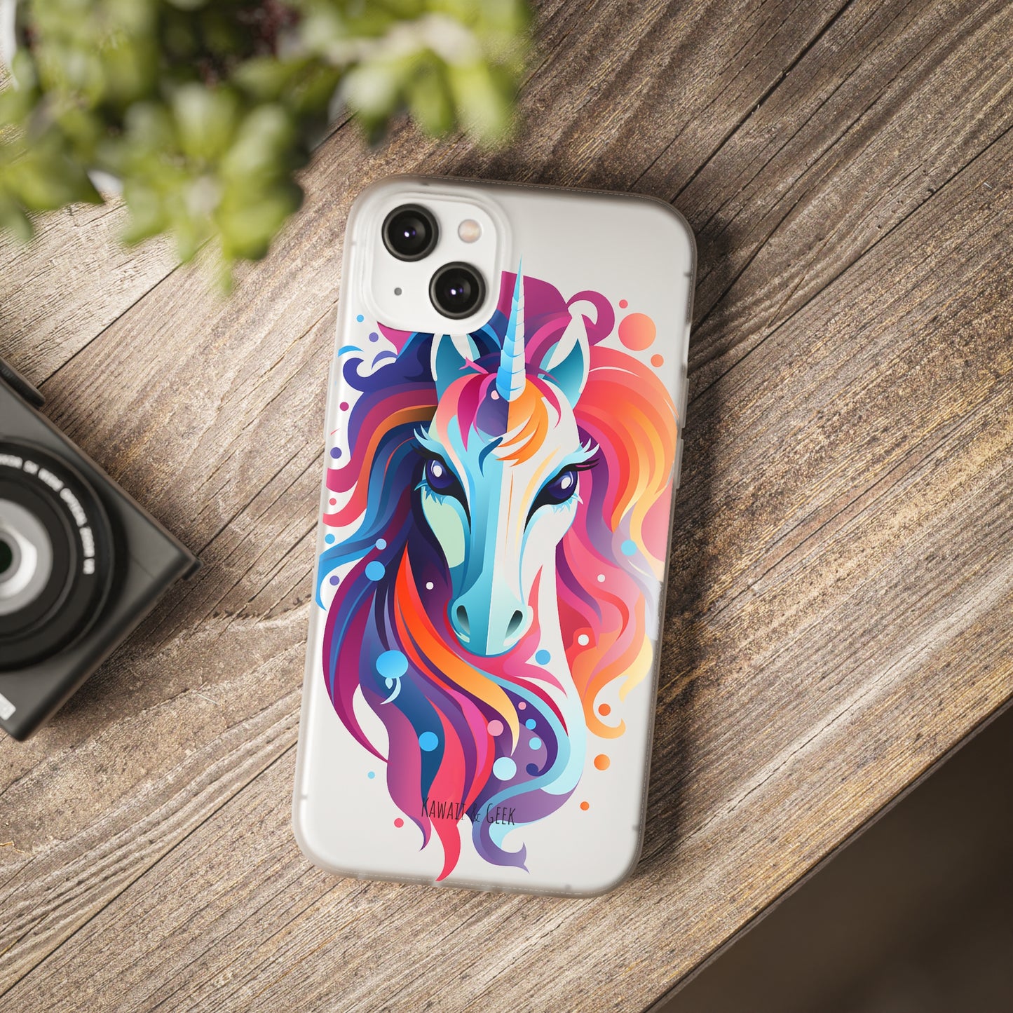 Ink Unicorn Flexi Transparent Phone Case