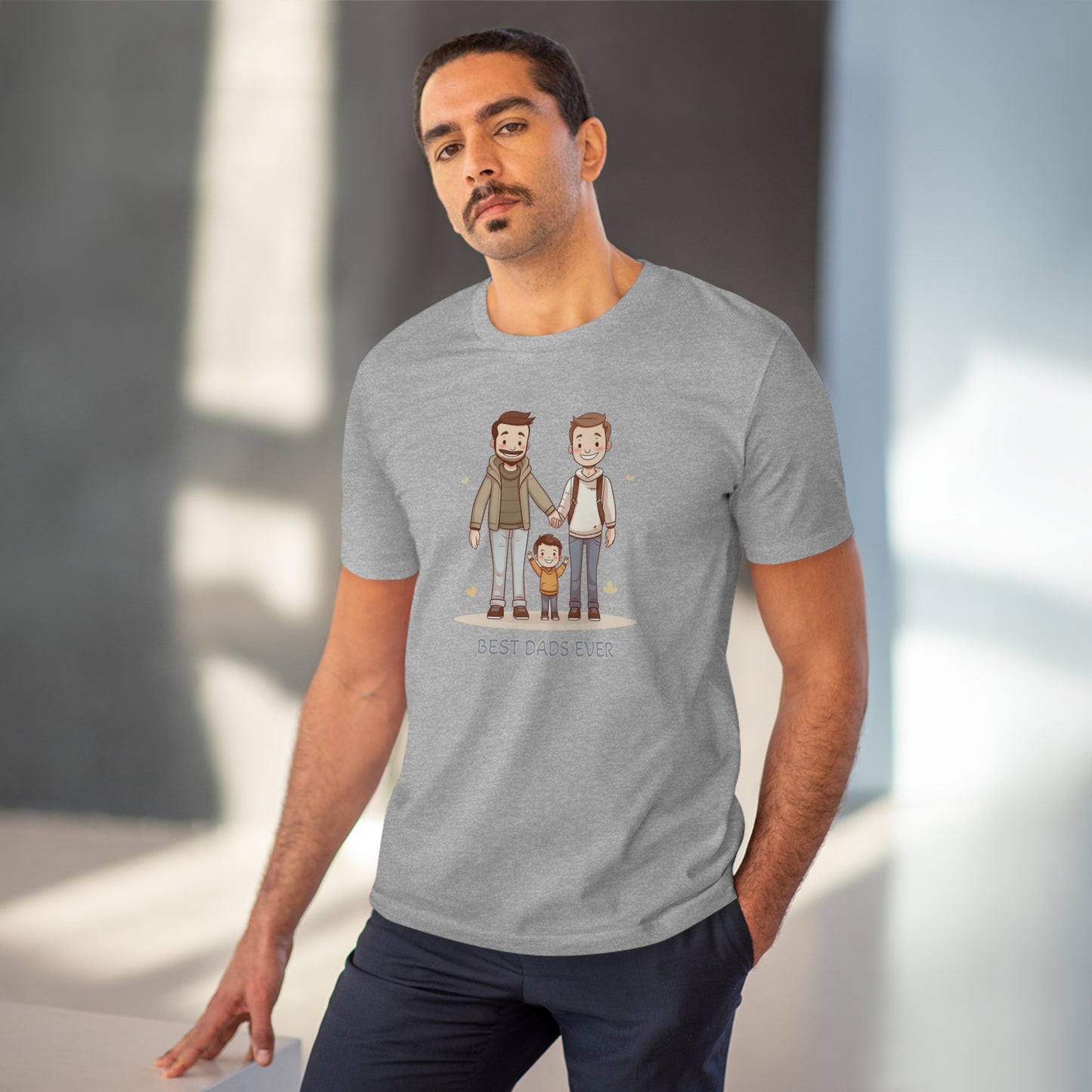 Best Dads Ever LGBT Father's Day T-Shirt - Celebrate Love, Family, and Sustainability