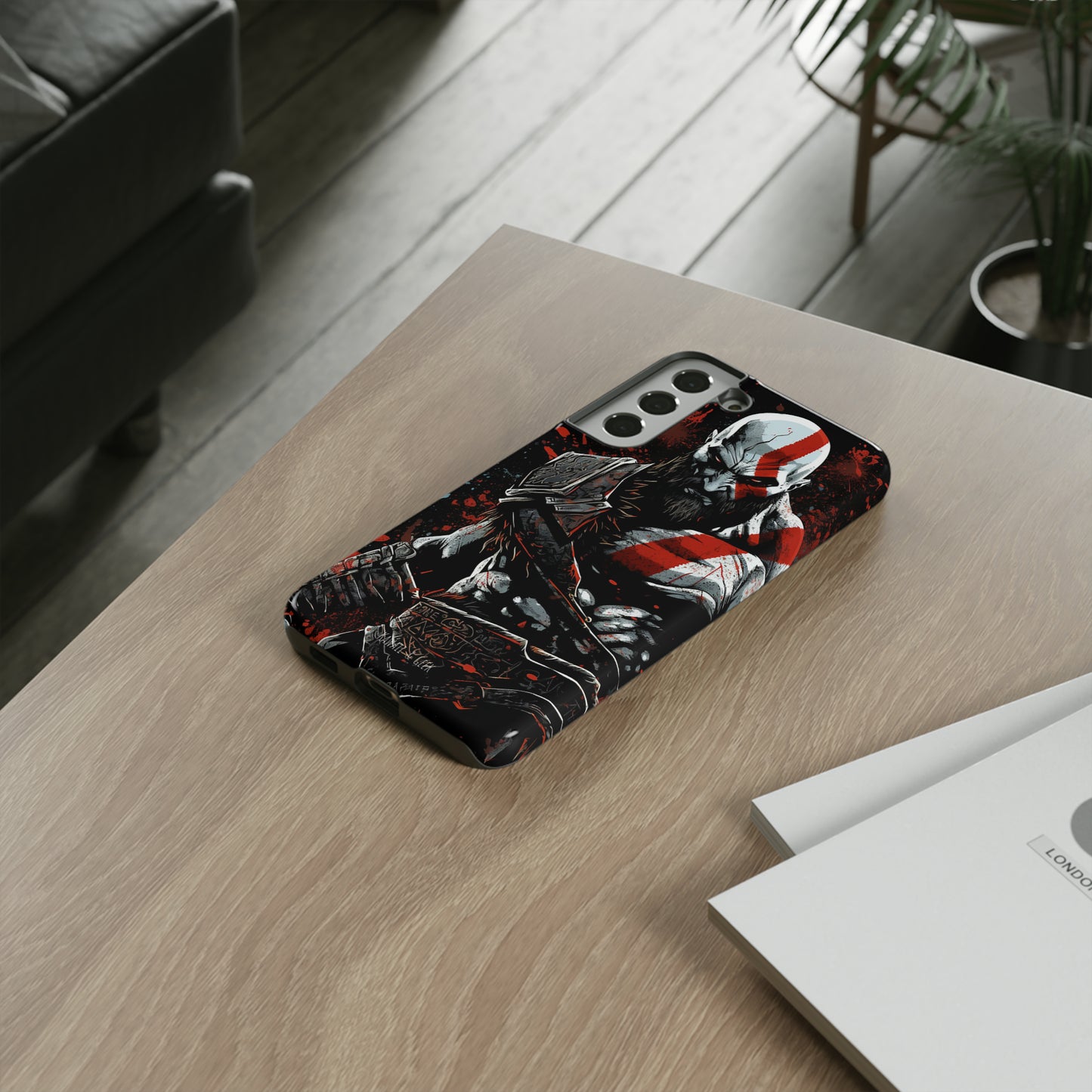 Kratos Tough Phone Case - Unleash the Power of the God of War in Style