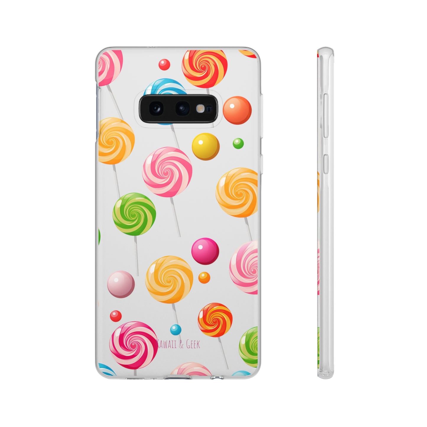 Vibrant Lollypop Array - Flexi Transparent Phone Case