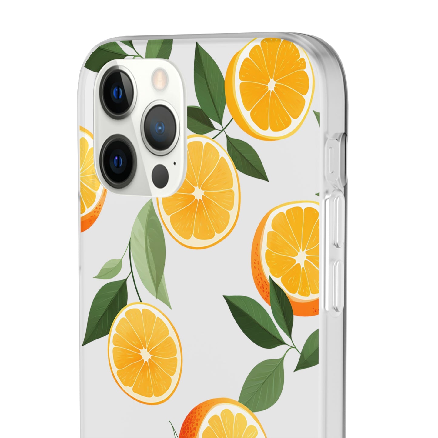 Zesty Orange Slices Transparent Flexi Phone Case