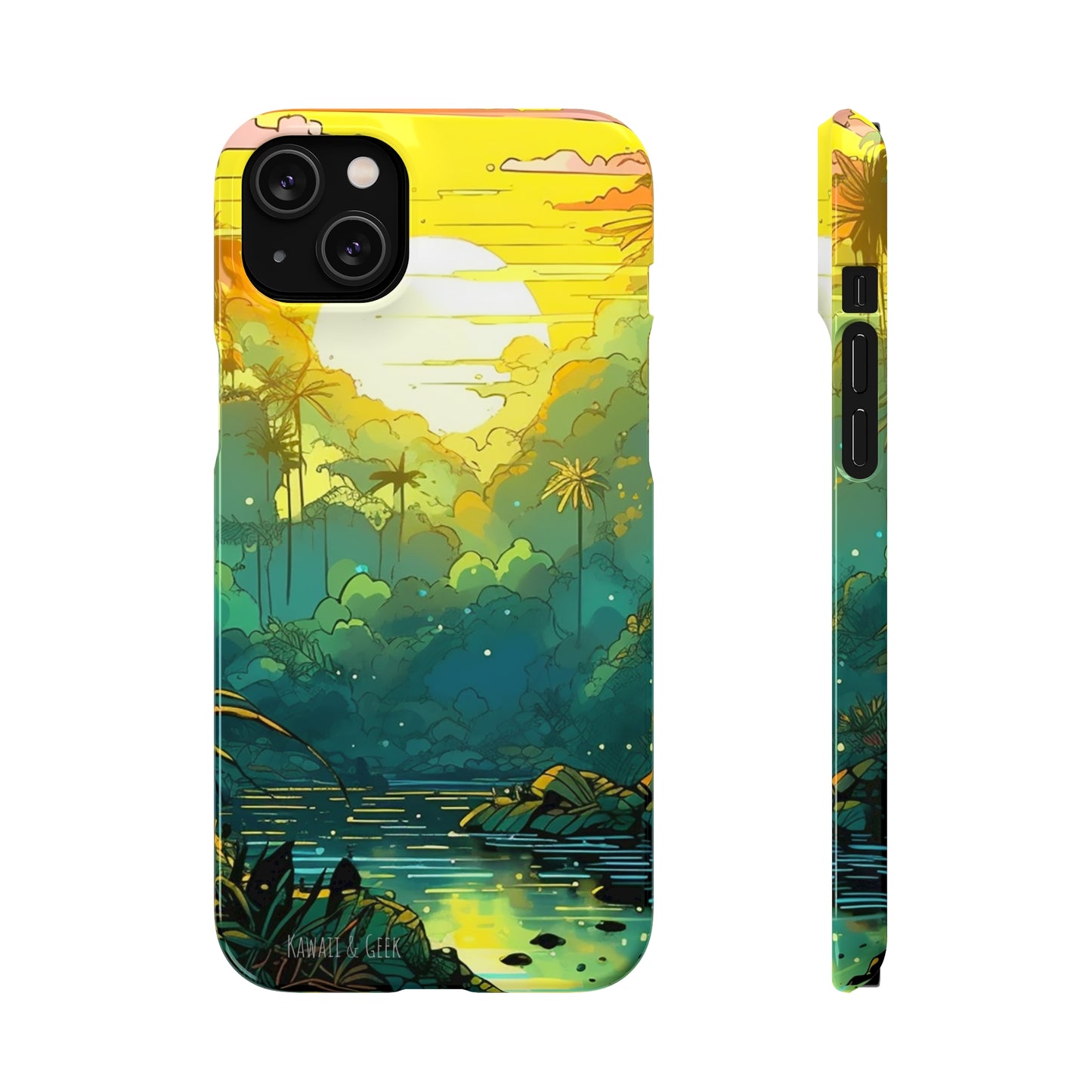 Rainforest at Sunset Phone Case - Capture the Serenity of Nature on Your Device