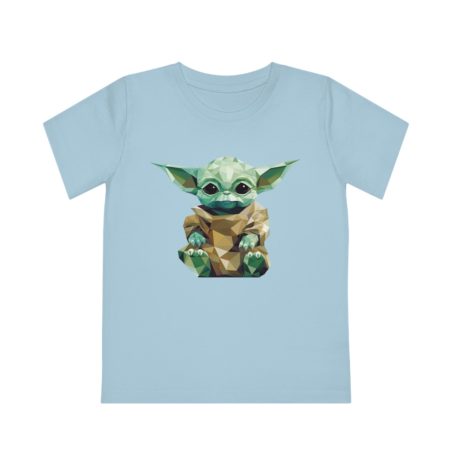 Baby Yoda Grogu Polygonal Kids T-Shirt - Embrace Adorable Adventure