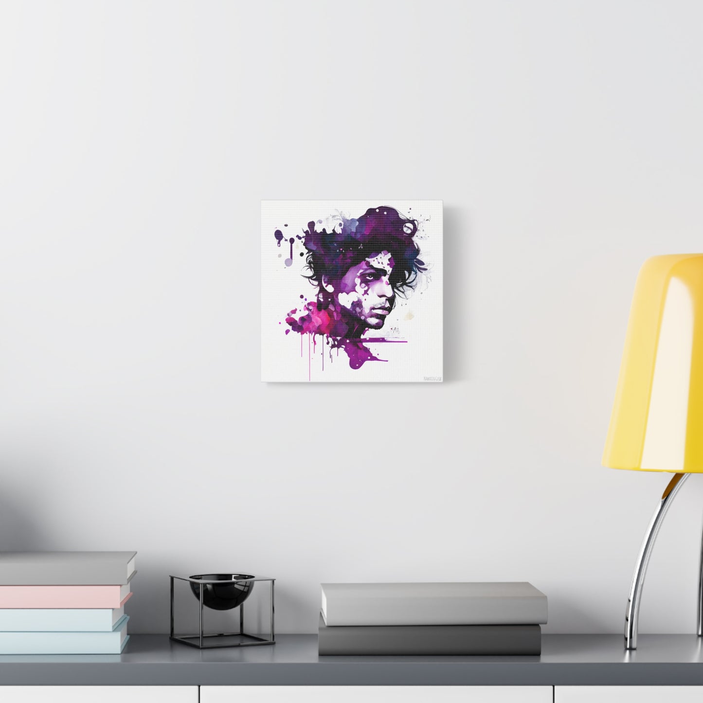 Prince in Purple Rain Watercolor Style Canva - Add Some Artistic and Musical Style to Your Walls