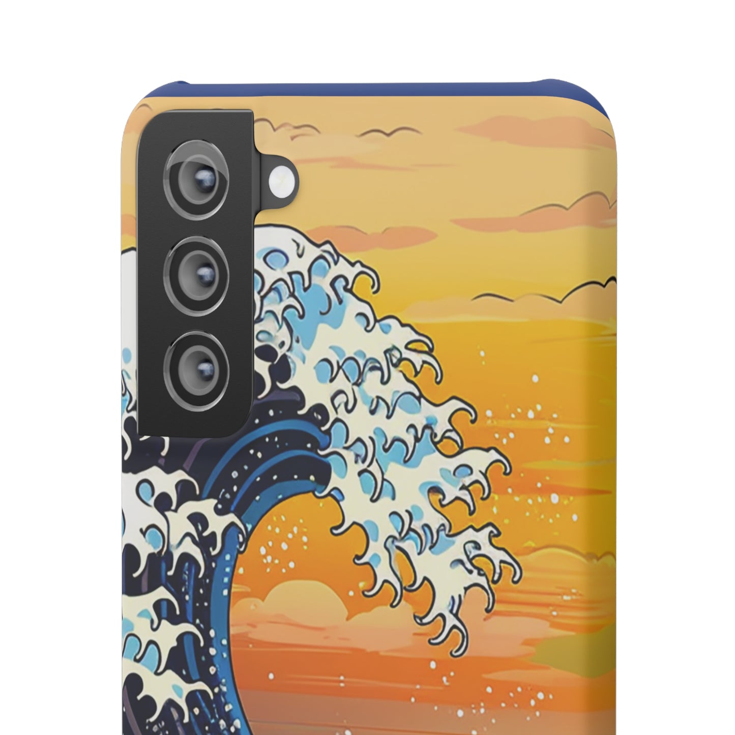 Sunset Big Wave Phone Case - Embrace the Majestic Hokusai Style in Your Hands