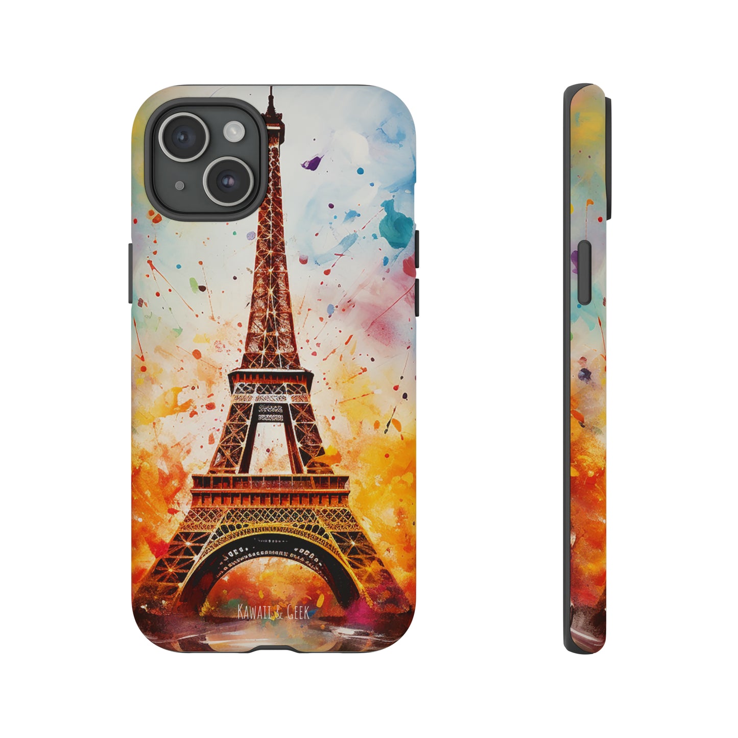 Eiffel Tower Painting Tough Phone Case - for Paris lovers