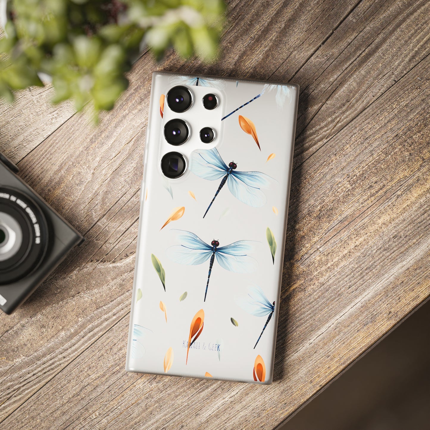 Dragonfly Dreams: Transparent Flexi Phone Case