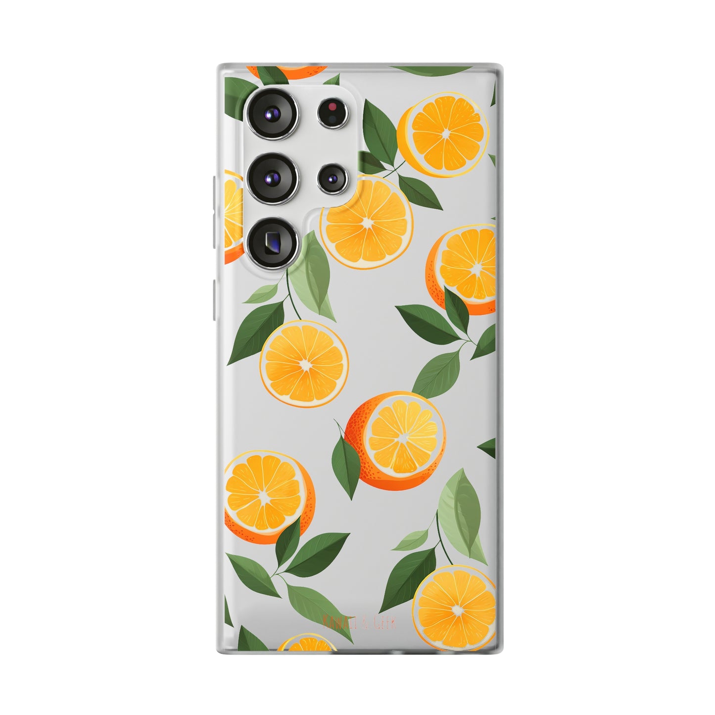 Zesty Orange Slices Transparent Flexi Phone Case