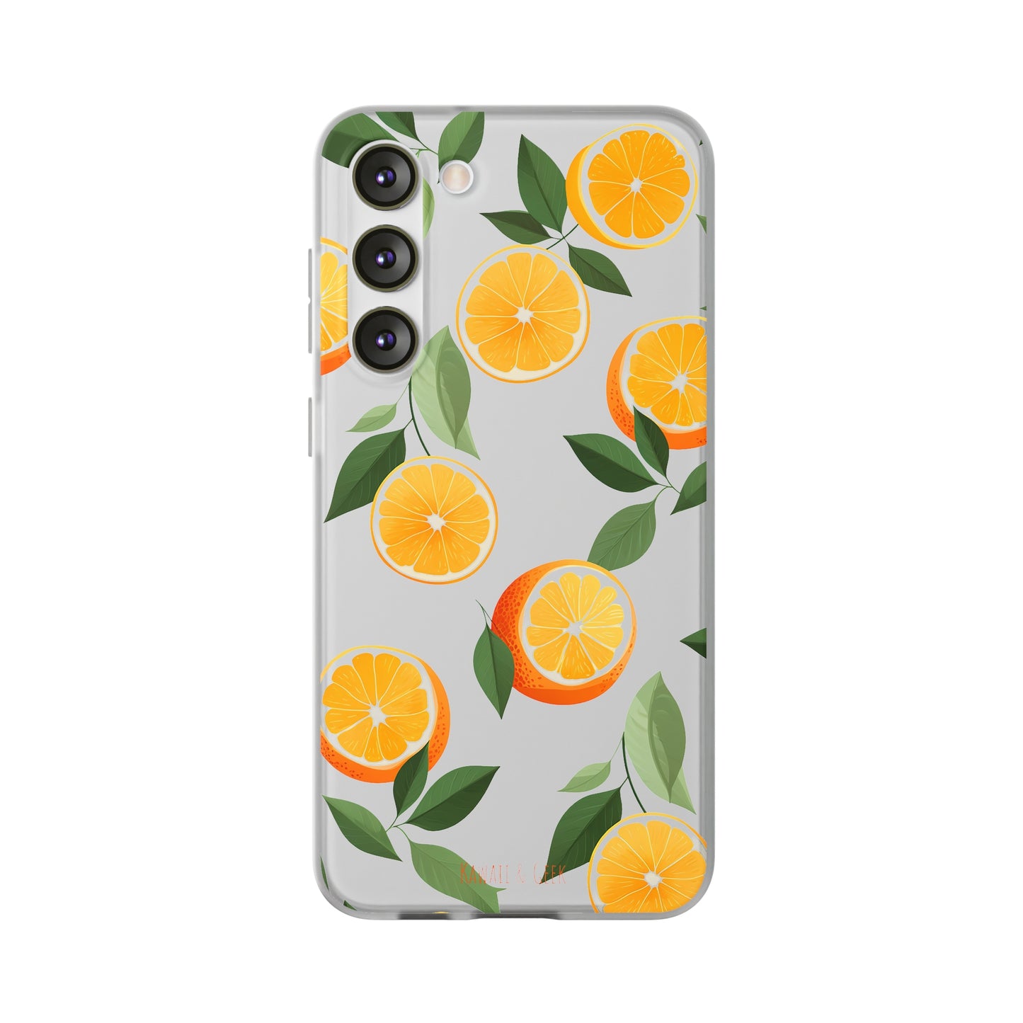 Zesty Orange Slices Transparent Flexi Phone Case