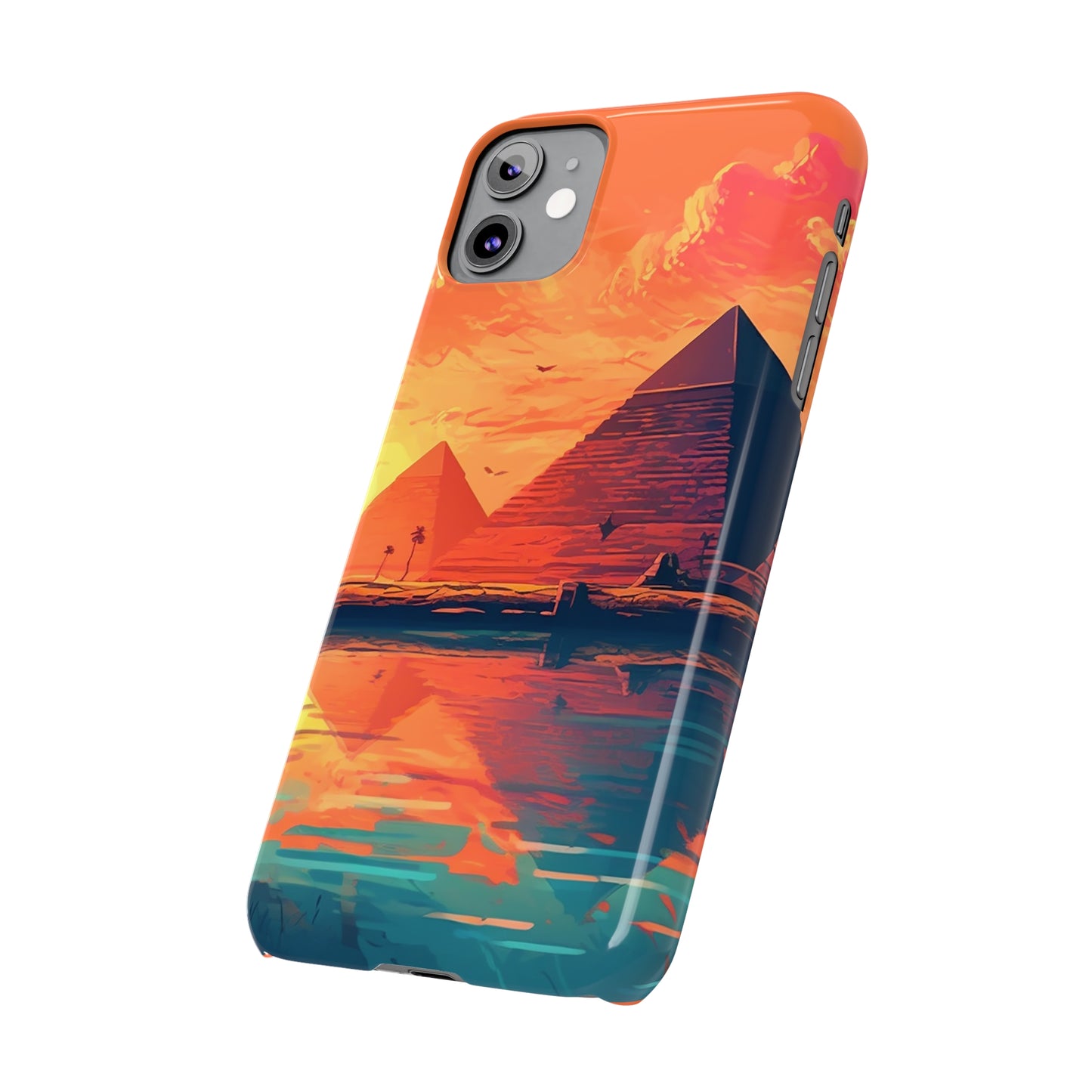 Egyptian Pyramid at Sunset Phone Case - Carry the Mystique of Ancient Egypt with You