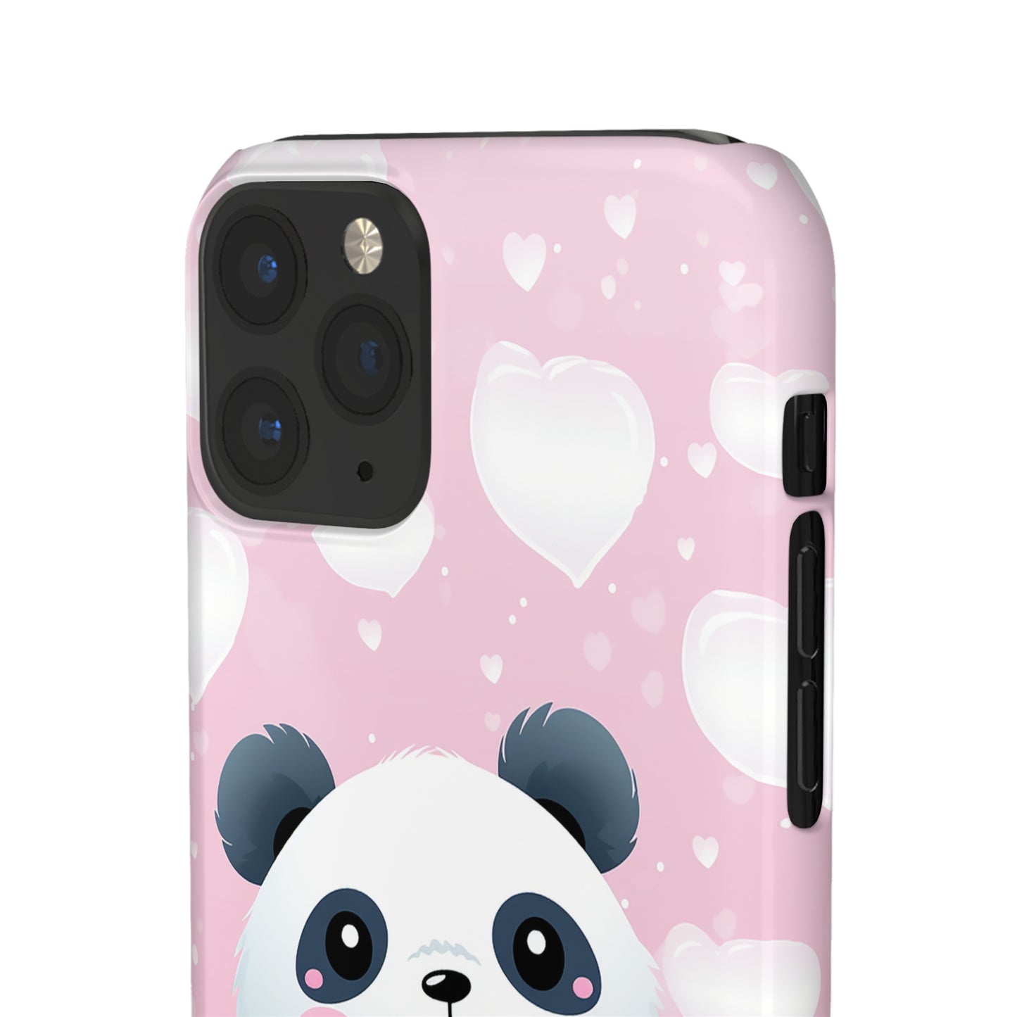 Cute Panda & Hearts Premium Phone Case