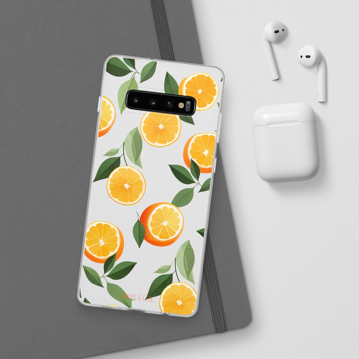 Zesty Orange Slices Transparent Flexi Phone Case