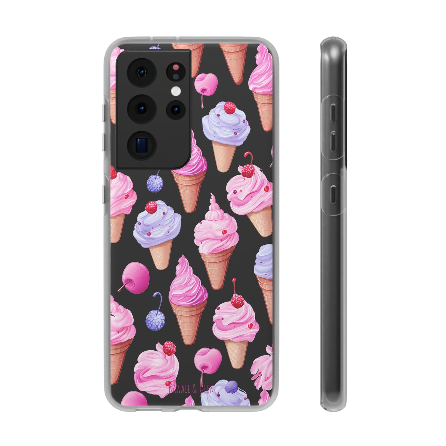 Vibrant Ice Cream Delight Flexi-Case for Phones