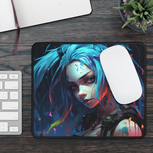 Jinx from League of Legends and Arcane Gaming Mouse Pad