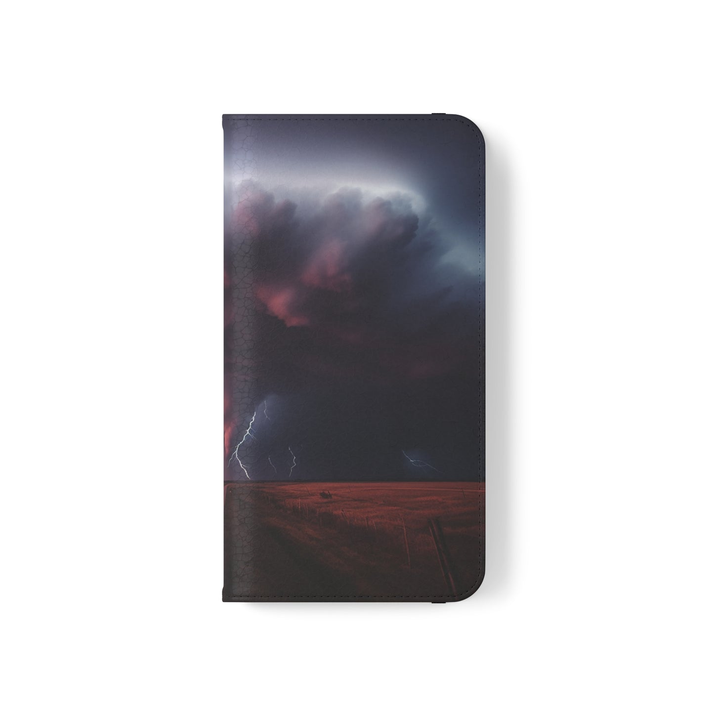 Super Cell Tornado Lightning Flip Phone Case